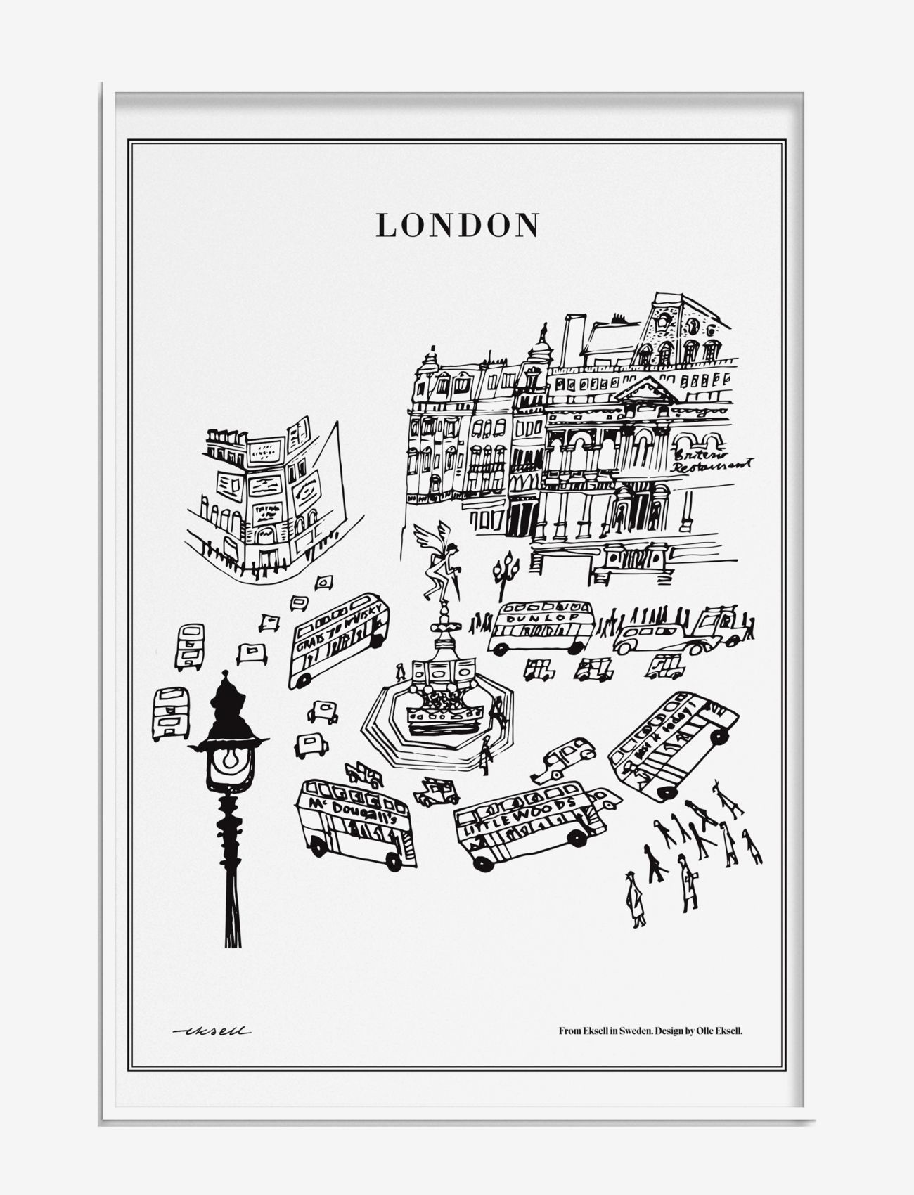Olle Eksell - London - byer og kart - multicolour - 0