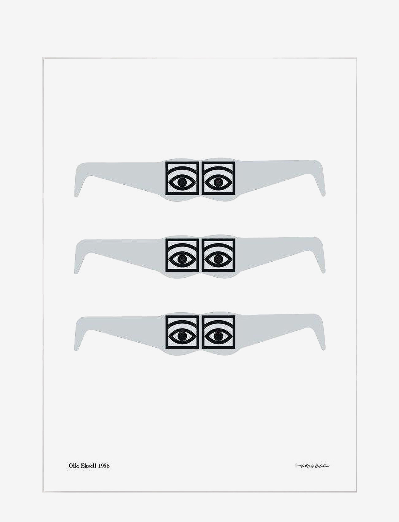 Olle Eksell - Ögon  - 1956 - Glasses - illustrationer - multicolour - 3