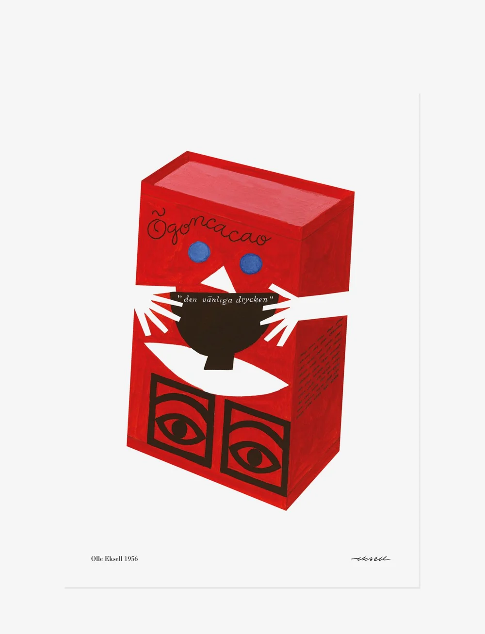 Olle Eksell - Ögon - 1956 - Red Box - illustrationen - red - 1