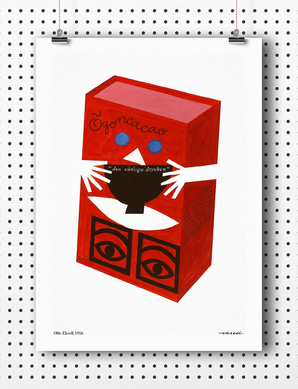 Olle Eksell - Ögon - 1956 - Red Box - illustrationen - red - 3