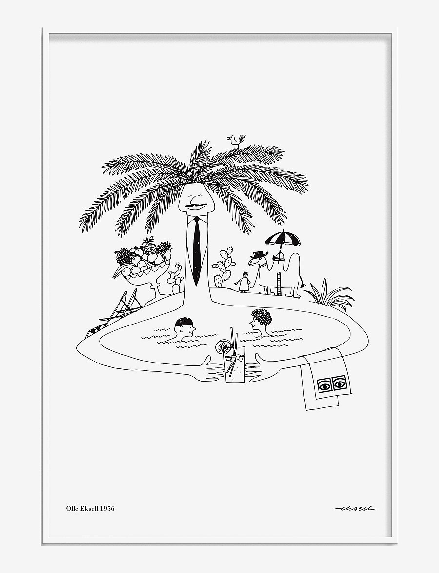Olle Eksell - Ögon - 1956 - Pool Party - illustratsioonid - multicolour - 0