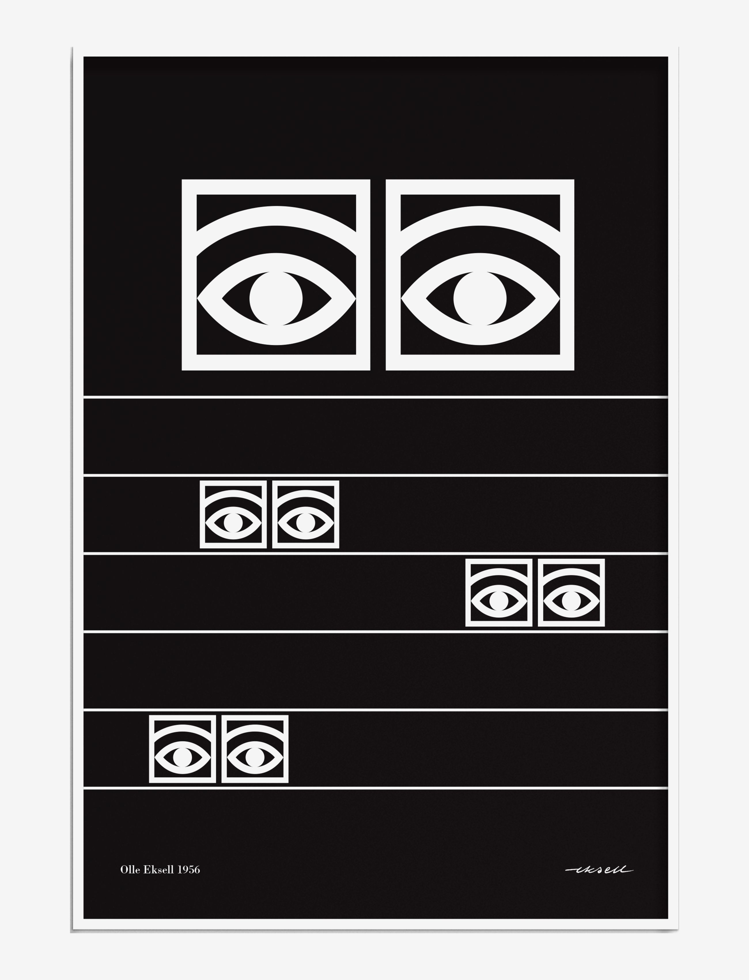 Ögon  - 1956 - Stripes - BLACK