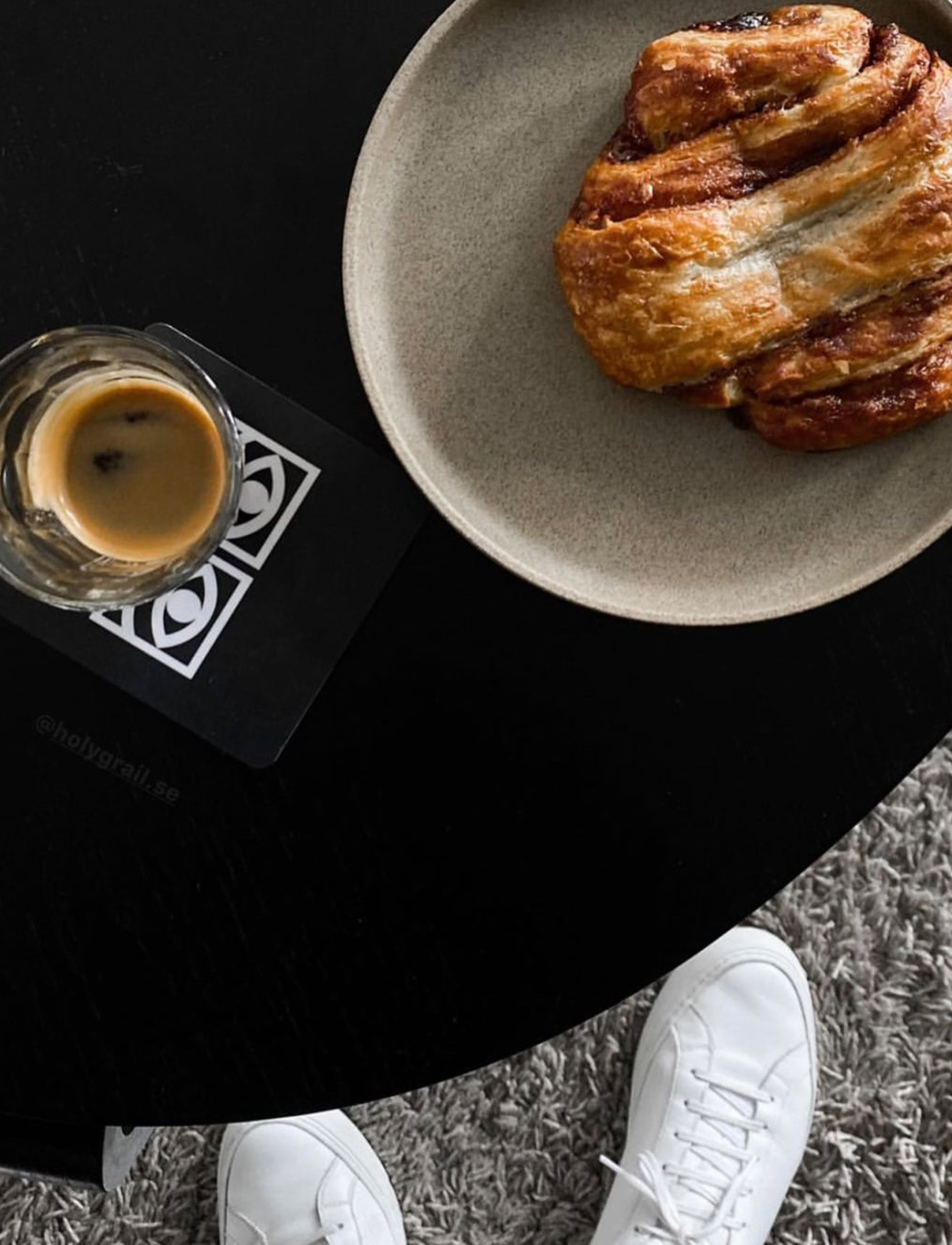 Olle Eksell - Ögon  Black Coasters - White Eyes - black - 3