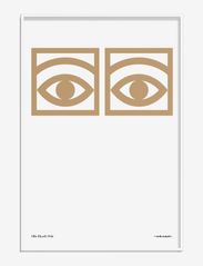 Olle Eksell - Ögon  Gold - 1956 - One Eye - grafiske mønstre - gold and white - 0