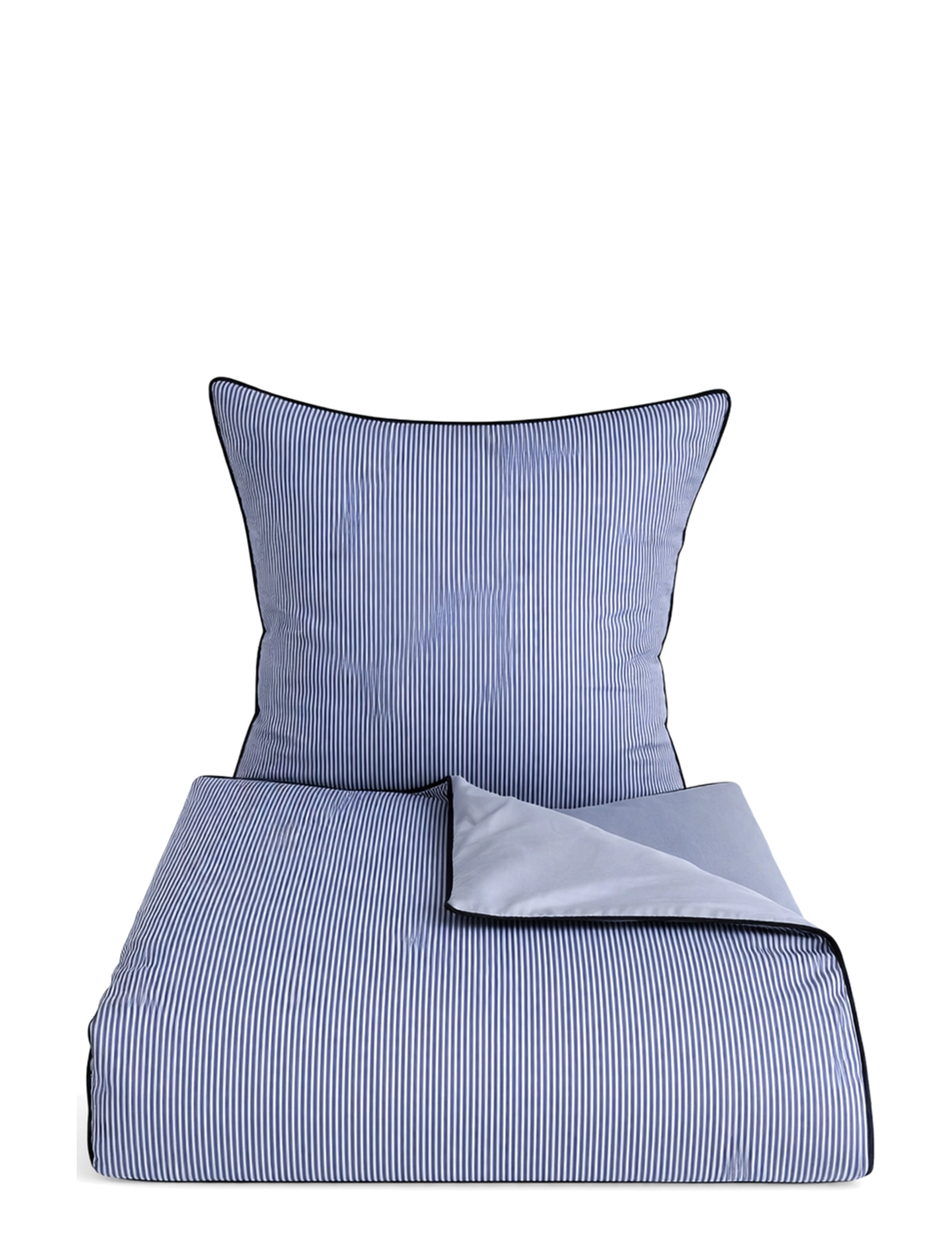 Omhu Ekologiskt sängset – Pin Stripe med kantband - Sängkläder - OCEAN/SKY / blue