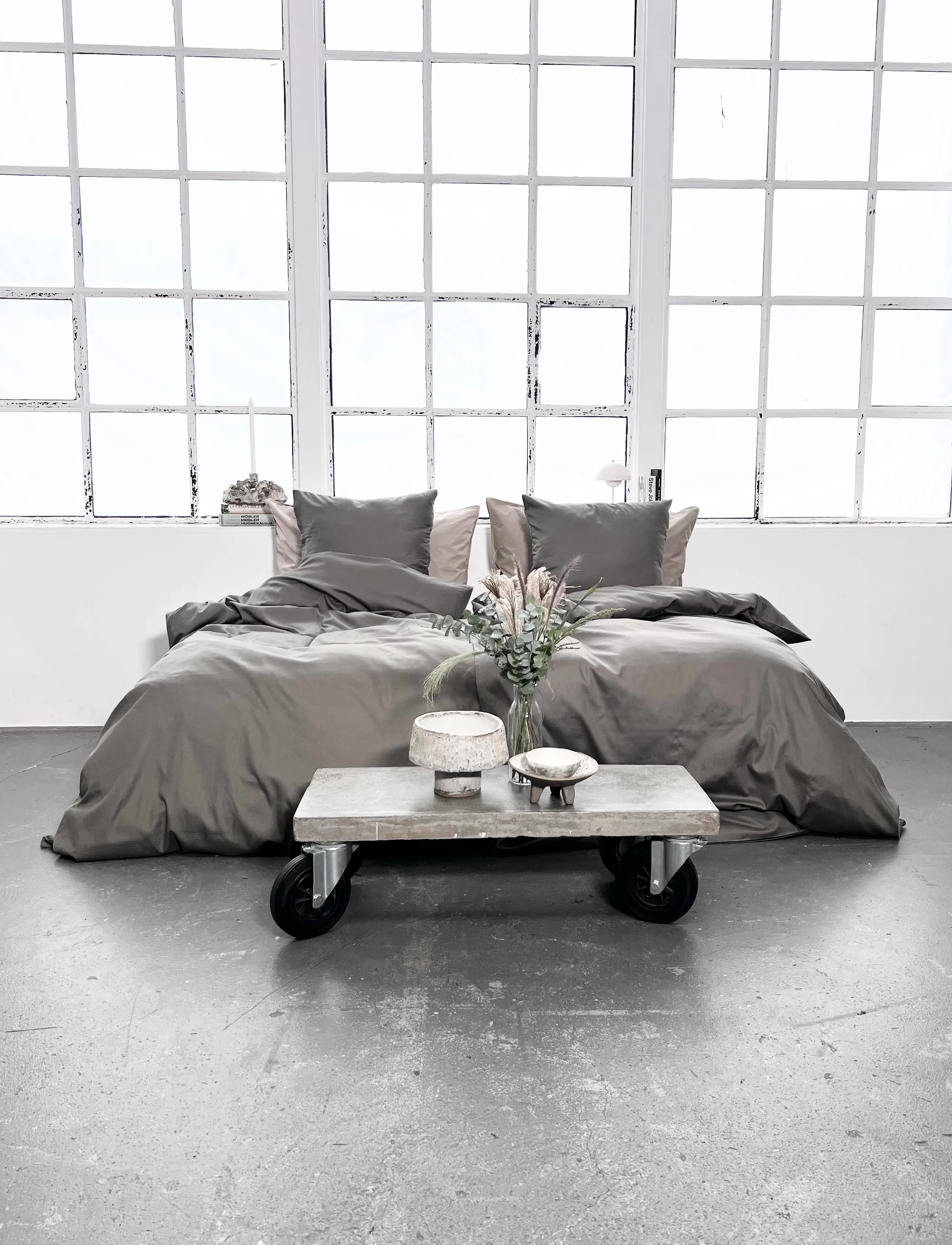 Omhu Økologisk Sengesæt - Micro Tern, 140X200 cm 60X63 cm, Khaki green, Sengetekstiler > Sengesæt, Unisex