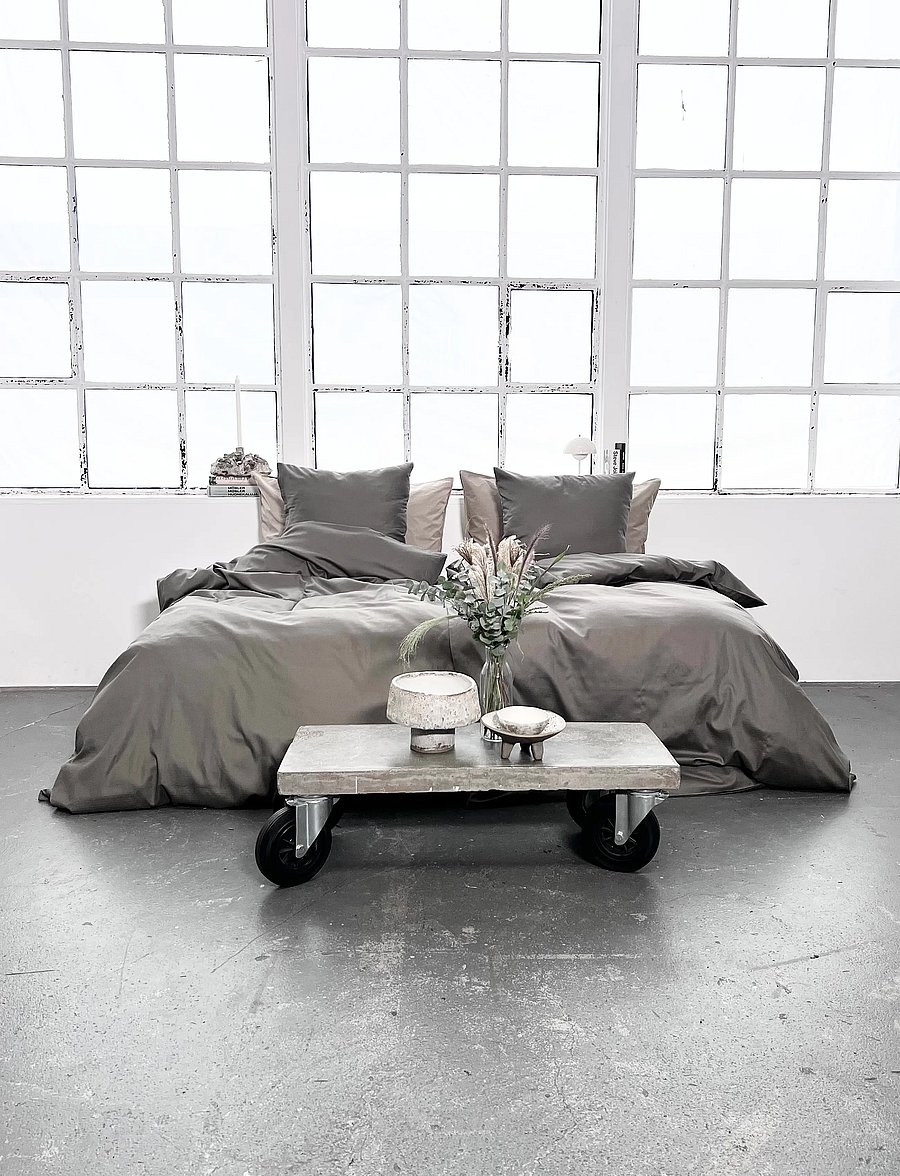 Omhu - Organic bedding set - Micro check - voodiriiete komplektid - oliven - 0