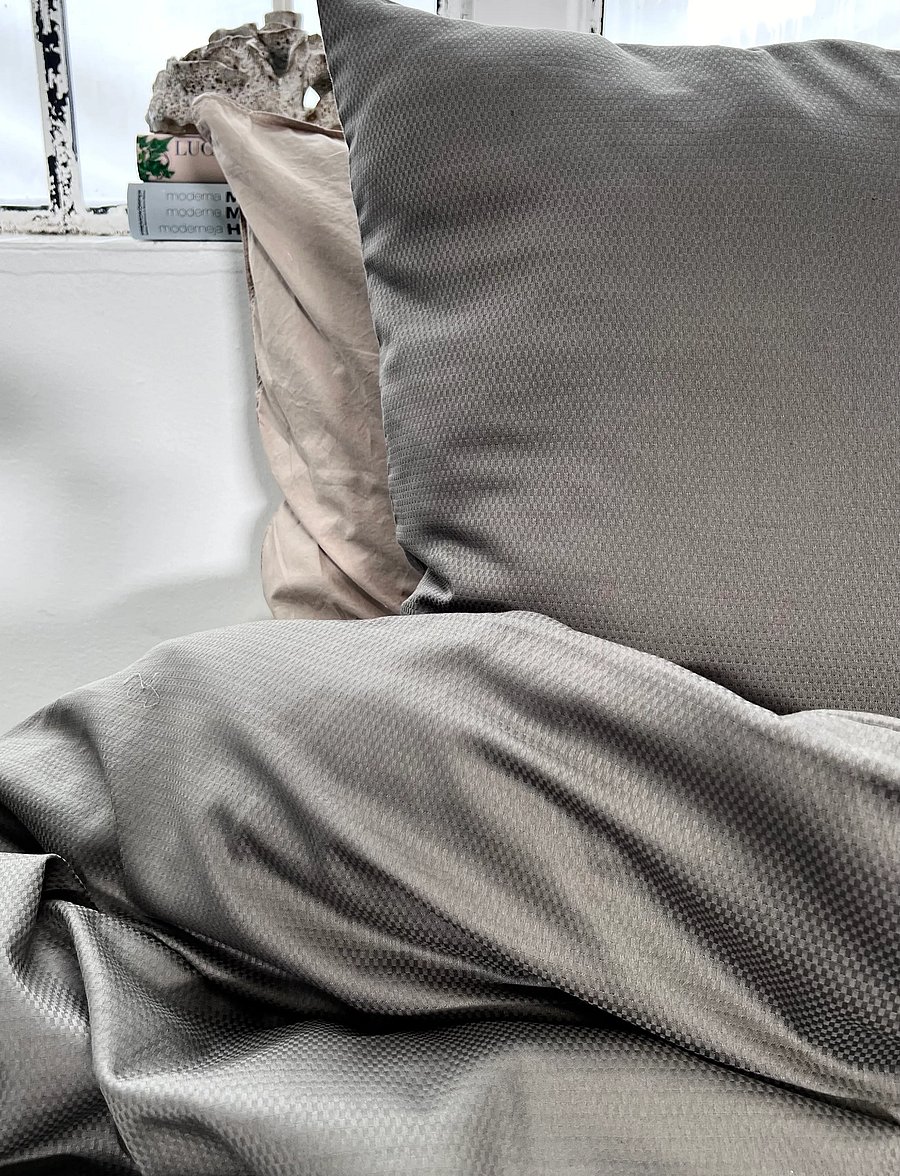 Omhu - Organic bedding set - Micro check - voodiriiete komplektid - oliven - 2