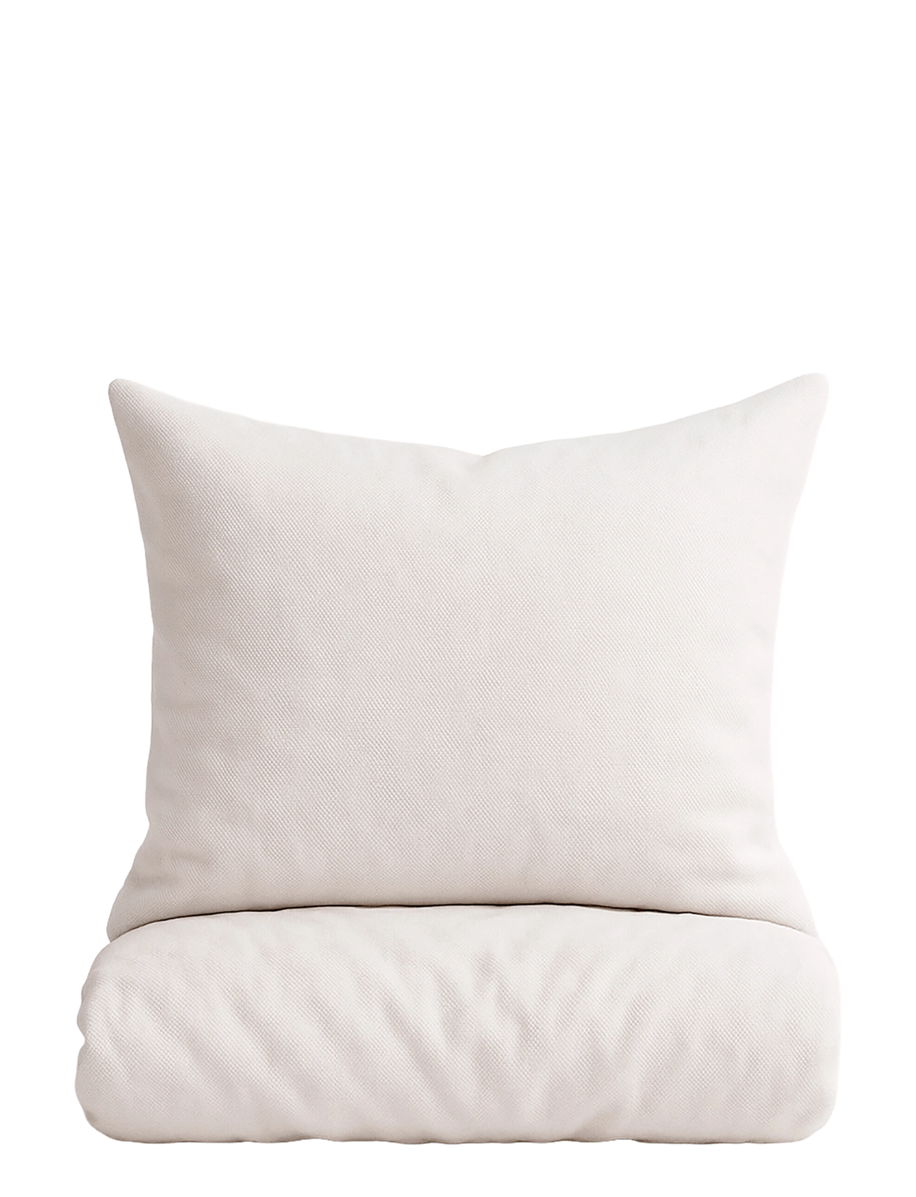 Omhu Organic bedding set - Micro check - Bettwäsche-Set - DOVE / cream