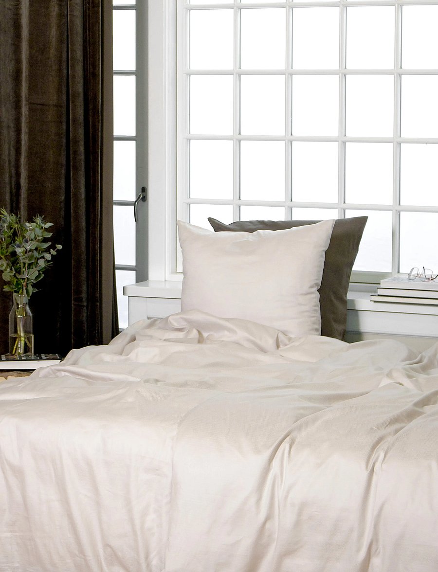 Omhu - Organic bedding set - Micro check - bettwäsche-set - dove - 0