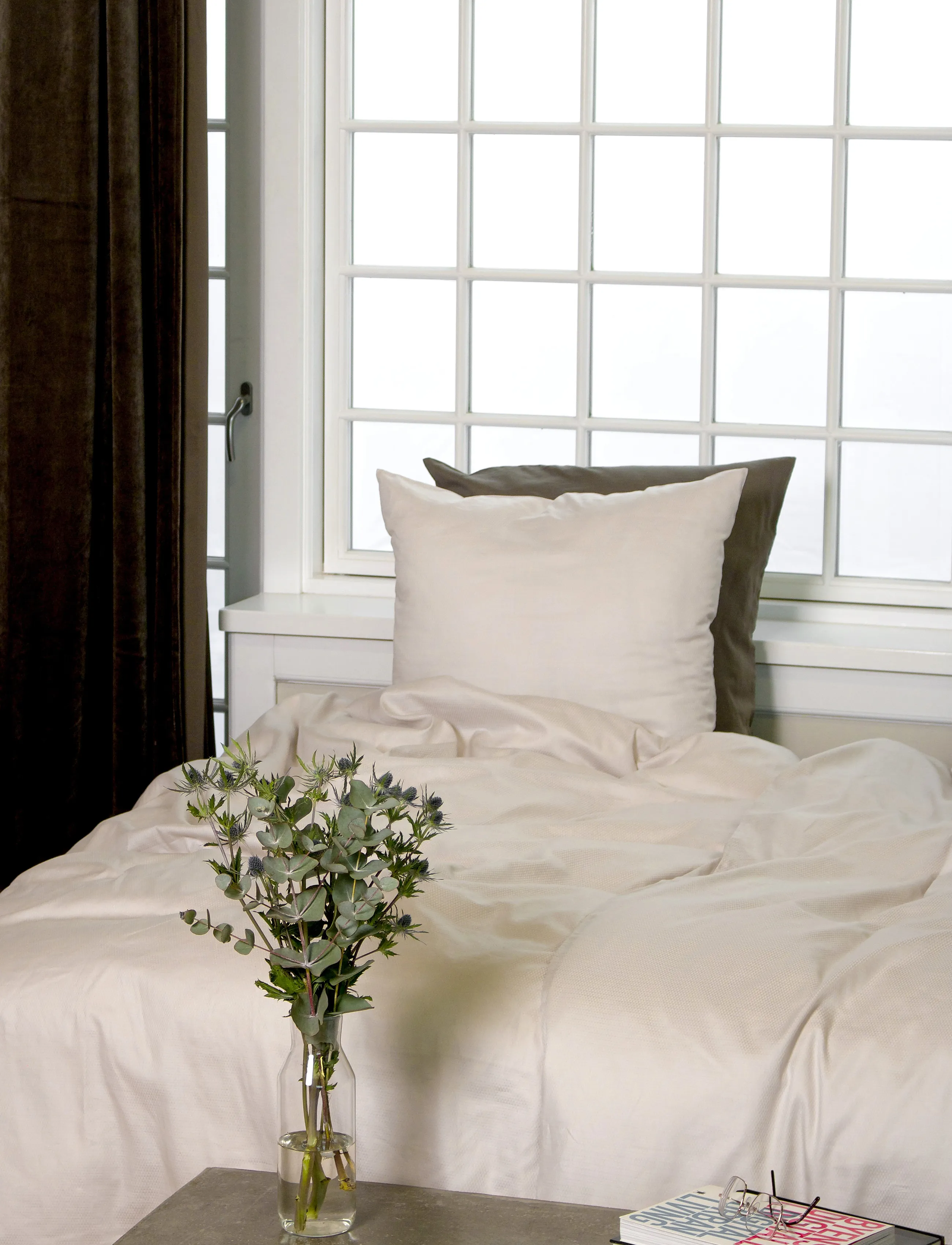 Omhu - Organic bedding set - Micro check - bettwäsche-set - dove - 2