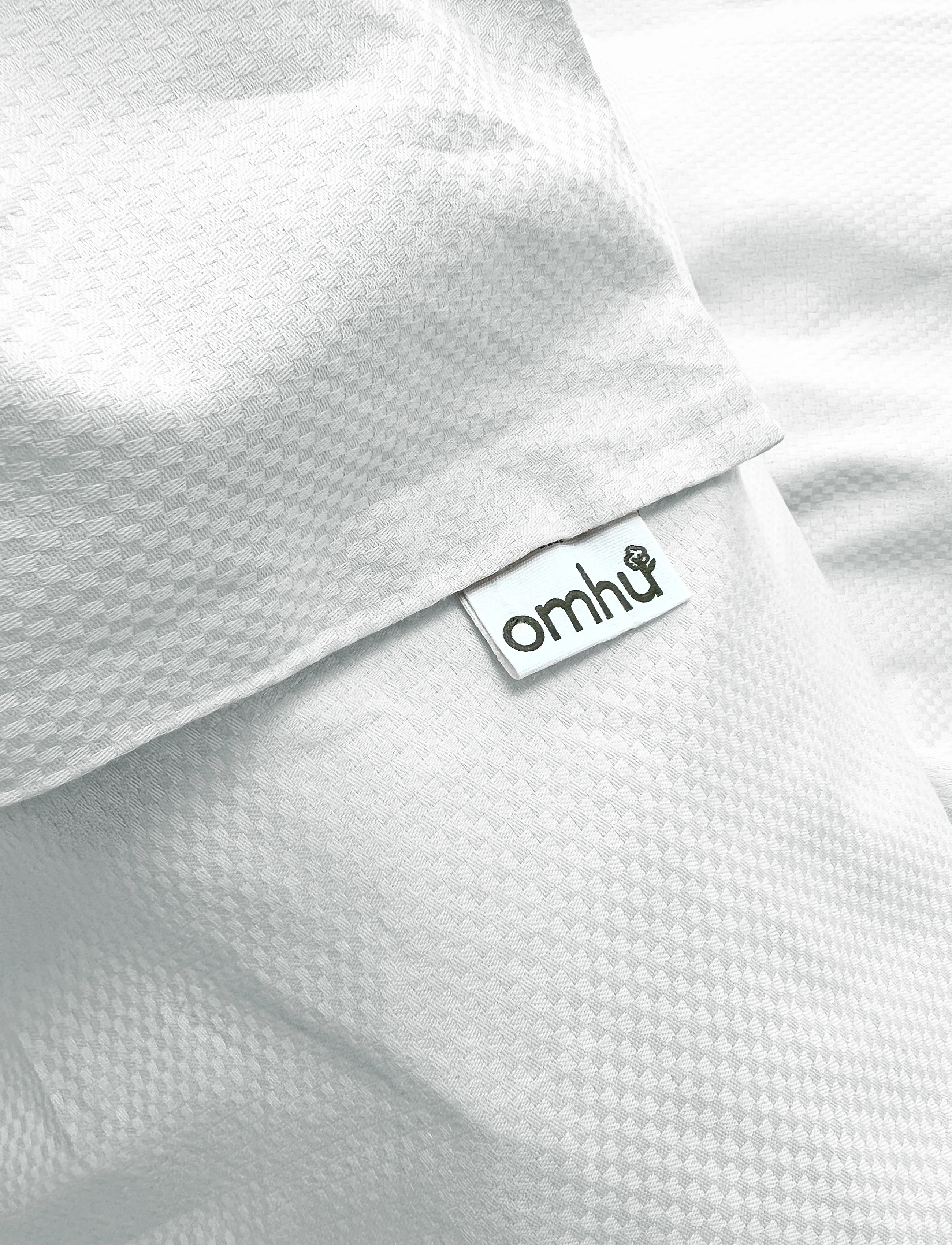 Omhu - Organic bedding set - Micro check - hvid - 4