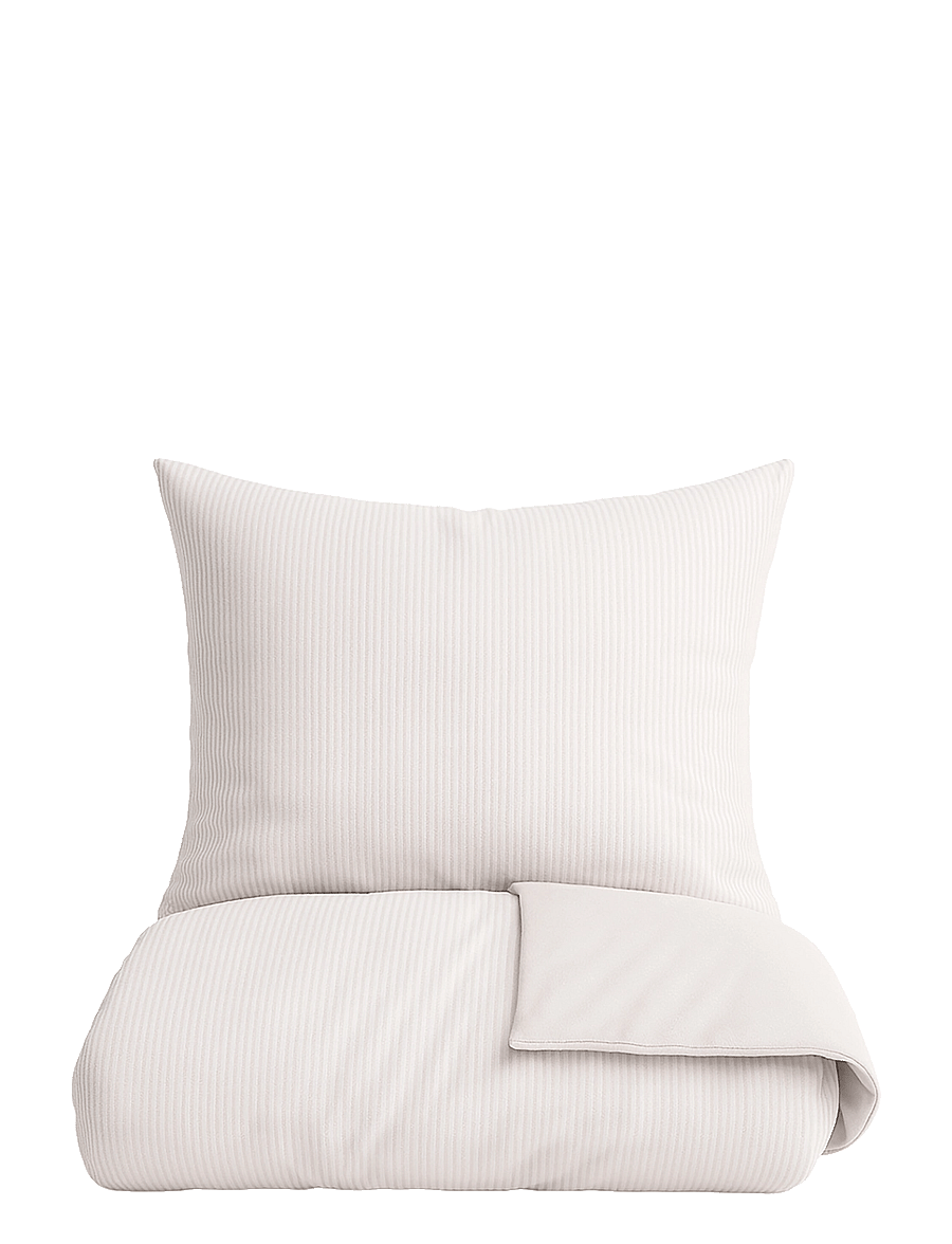 Omhu - Organic bedding set - Mini stripe - bettwäsche-set - sand - 1