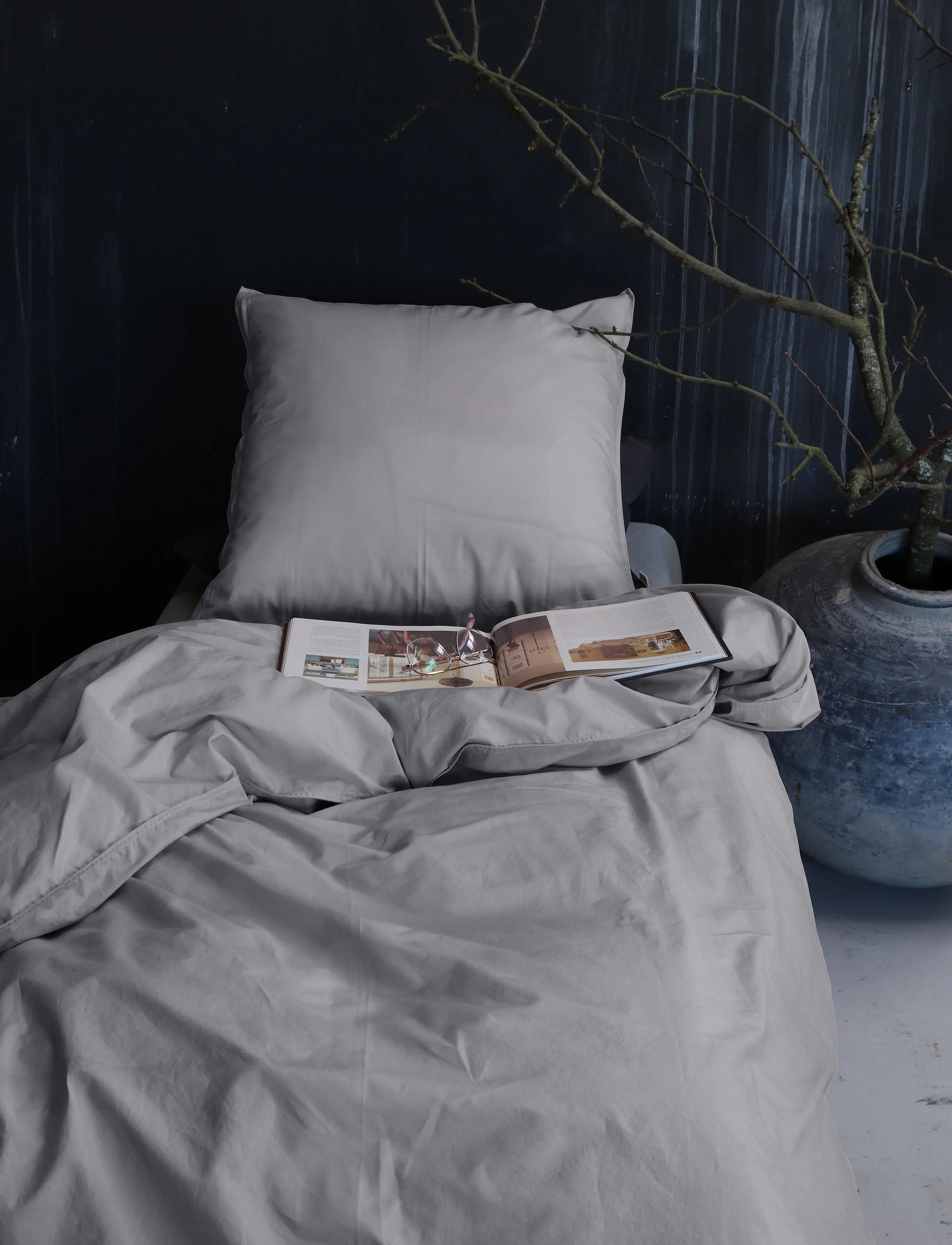 Omhu - Organic bedding set - Percale - lys grÅ - 2