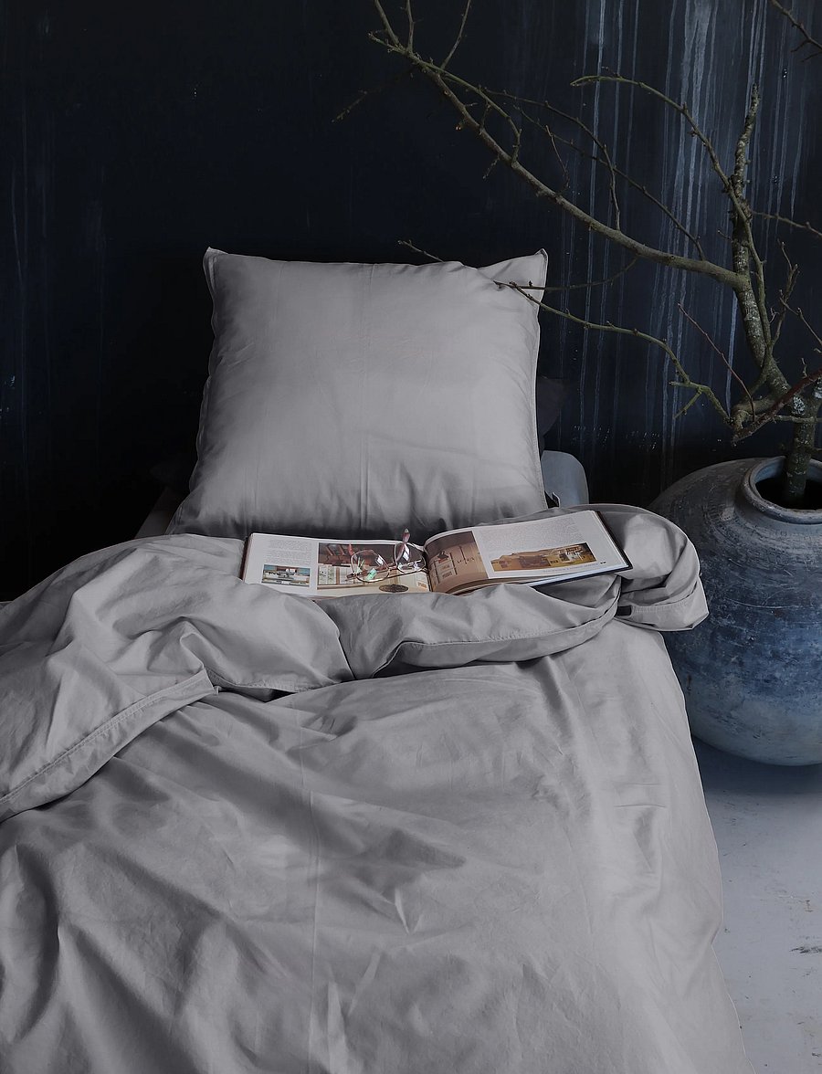 Omhu - Organic bedding set - Percale - lys grÅ - 2