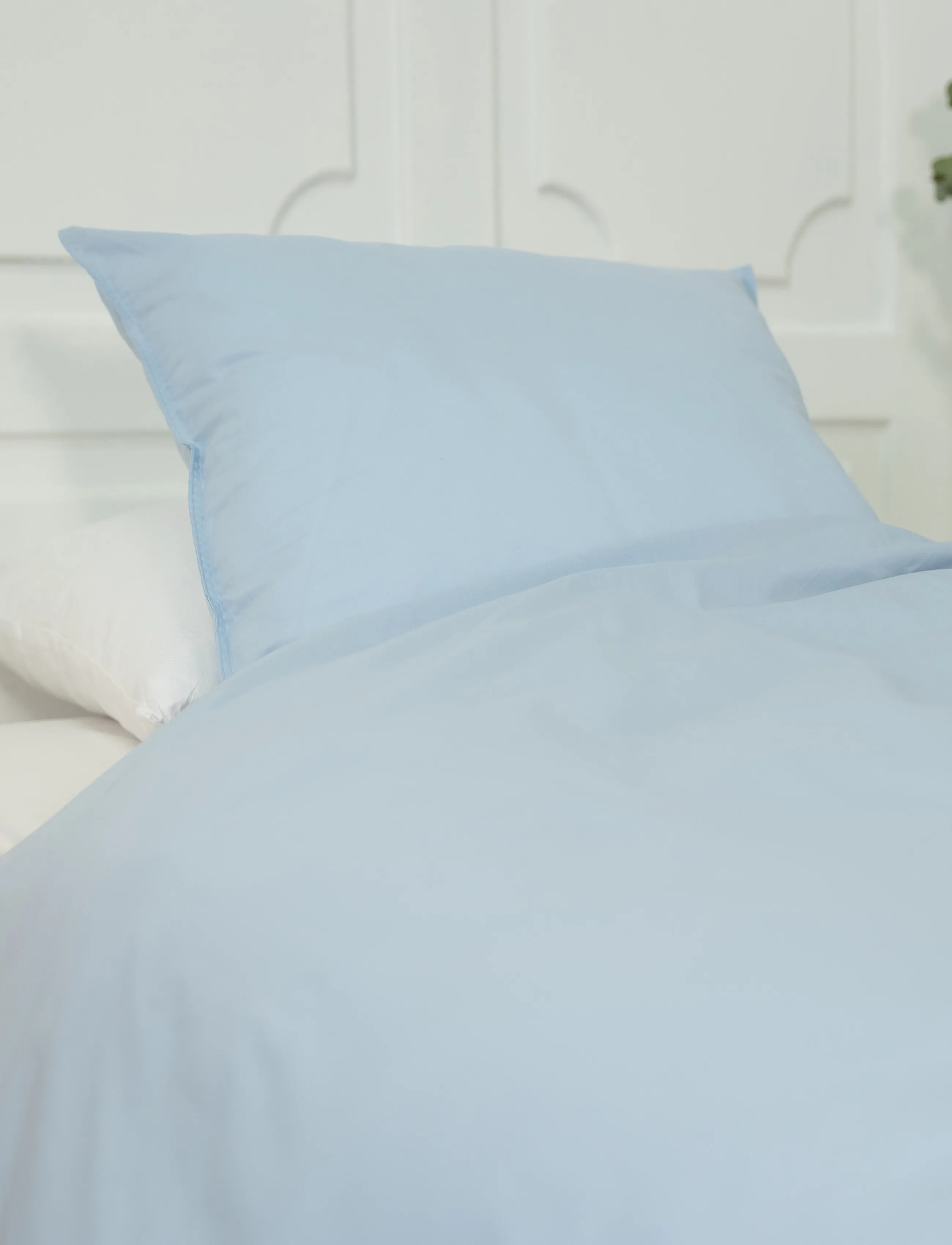 Omhu - Organic bedding set - Percale - lys blÅ - 4