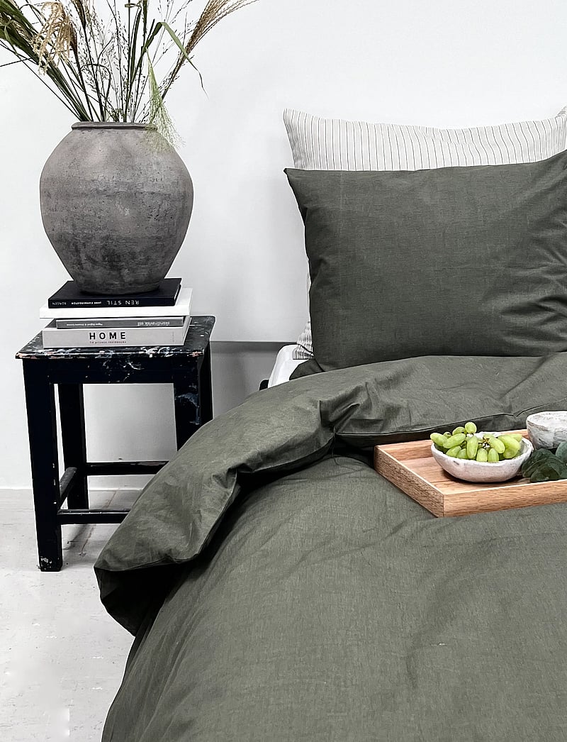 Omhu - Organic bedding set - Percale - voodiriiete komplektid - oliven - 2