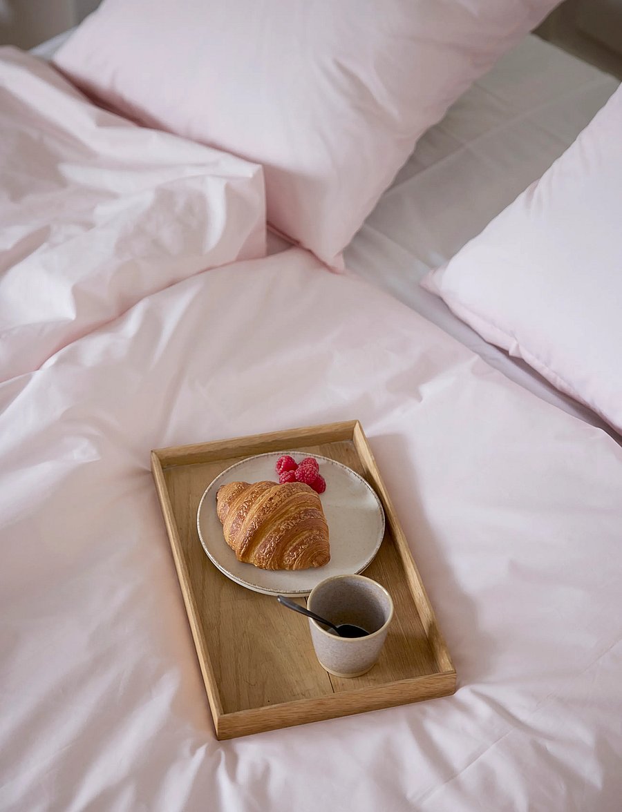 Omhu - Økologisk sengesæt - Percale - voodiriiete komplektid - rose - 2