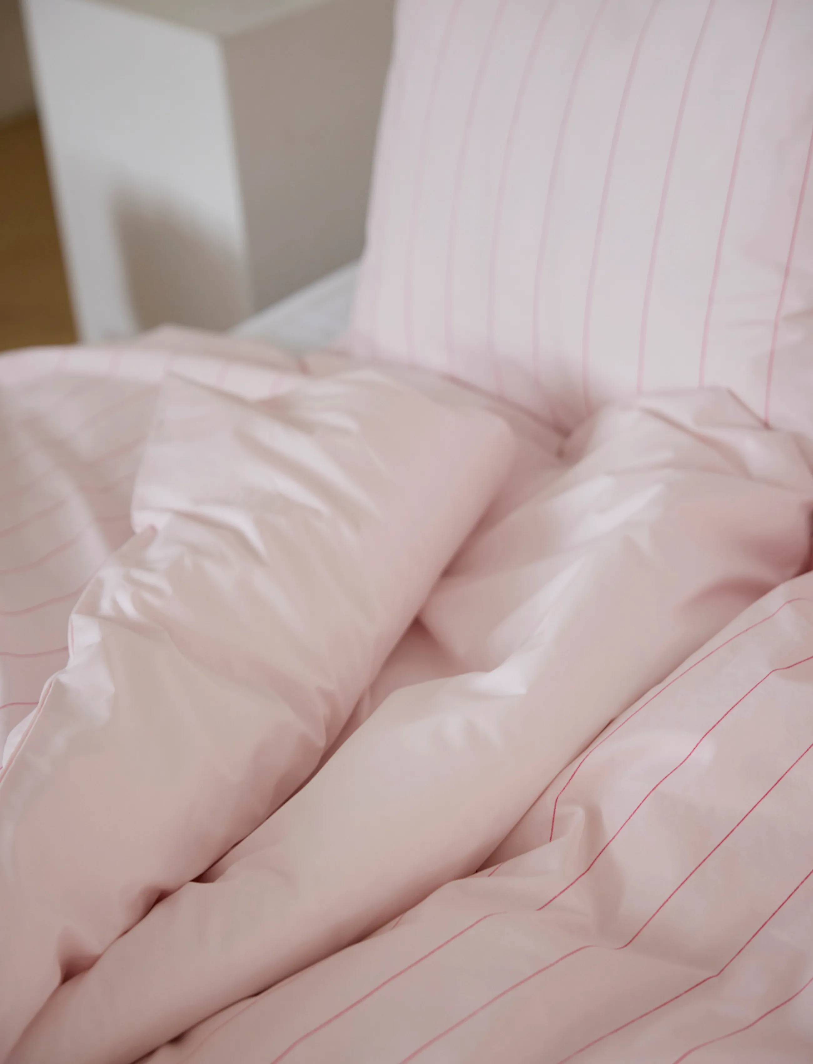 Omhu - Økologisk sengesæt - Needle stripe - bed sets - rose/pink - 5