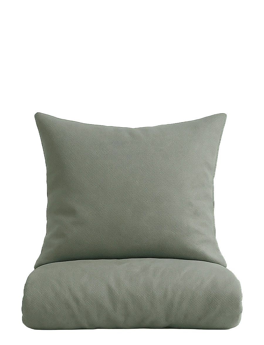 Omhu - Organic bedding set - Micro check - voodiriiete komplektid - oliven - 1