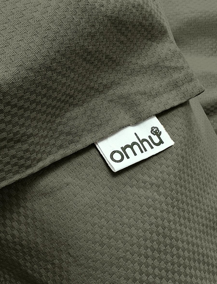 Omhu - Organic bedding set - Micro check - voodiriiete komplektid - oliven - 3