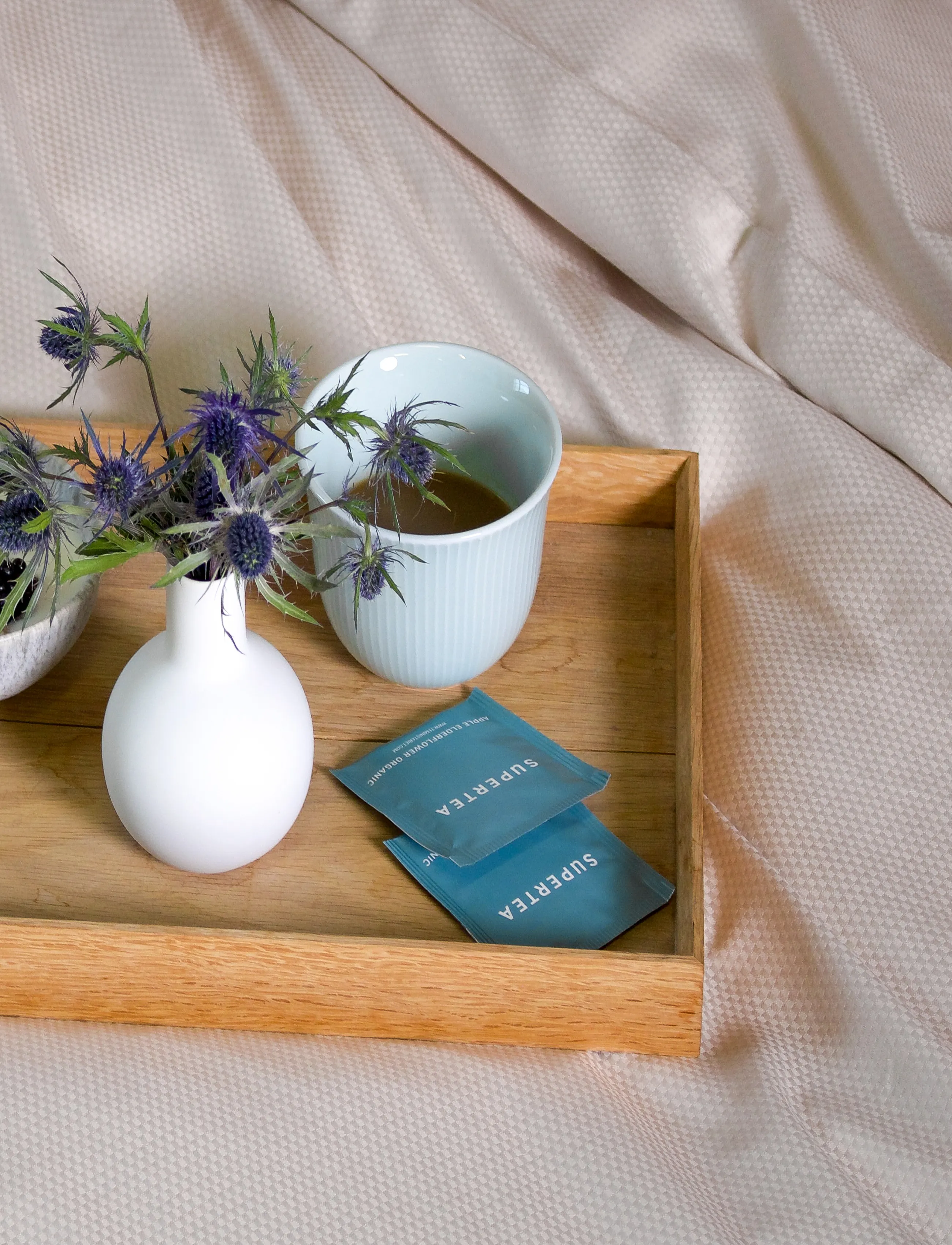 Omhu - Organic bedding set - Micro check - bettwäsche-set - dove - 2
