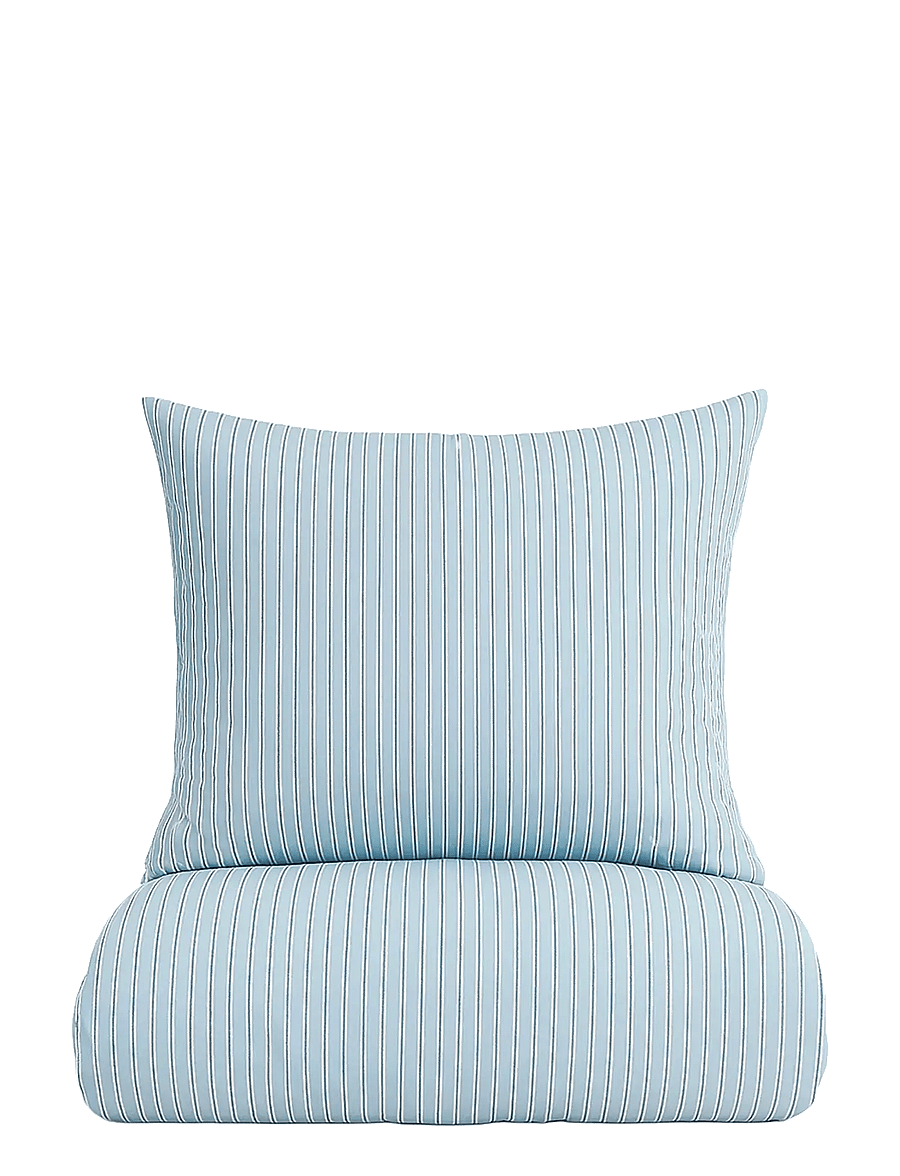 Omhu - Organic bedding set - Multi stripe - bettwäsche-set - lys blÅ - 1
