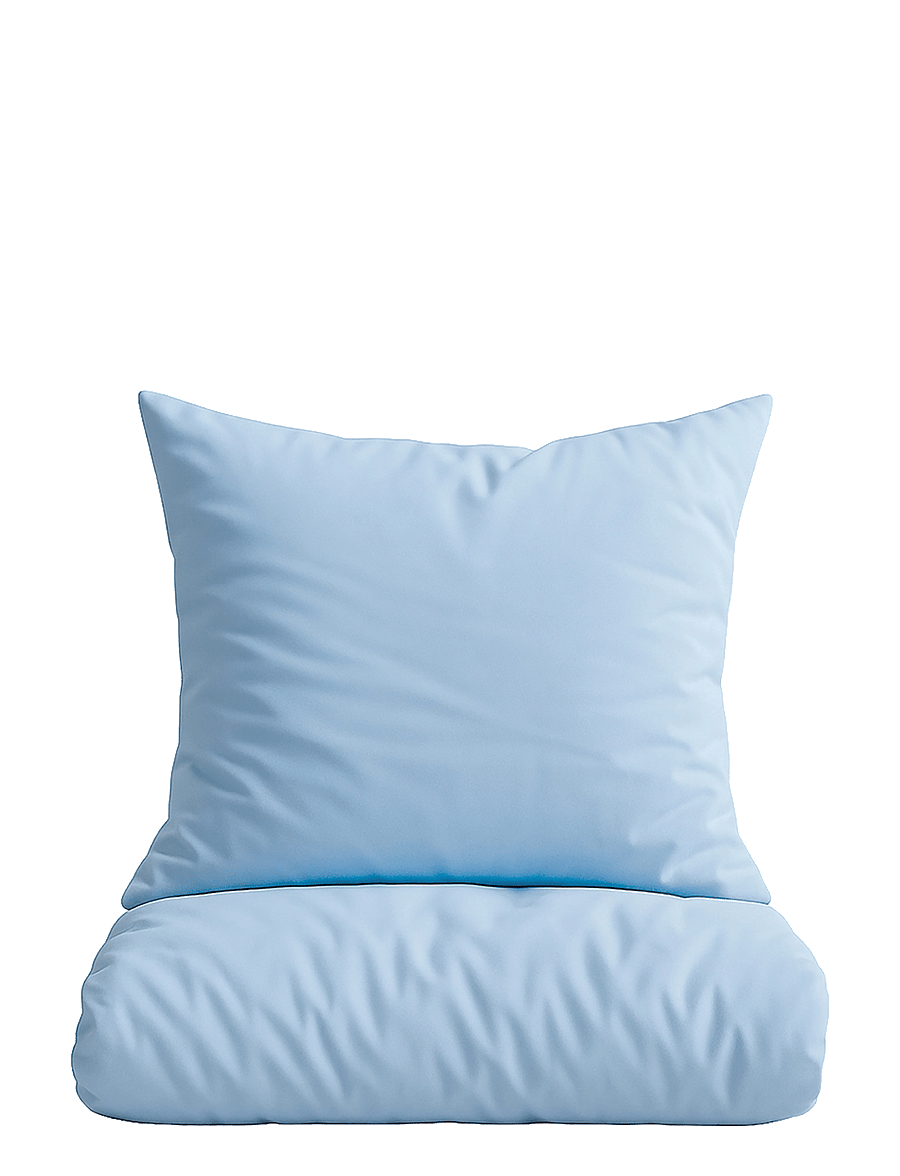 Omhu - Organic bedding set - Percale - bettwäsche-set - lys blÅ - 1