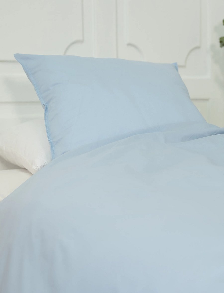 Omhu - Organic bedding set - Percale - bettwäsche-set - lys blÅ - 4