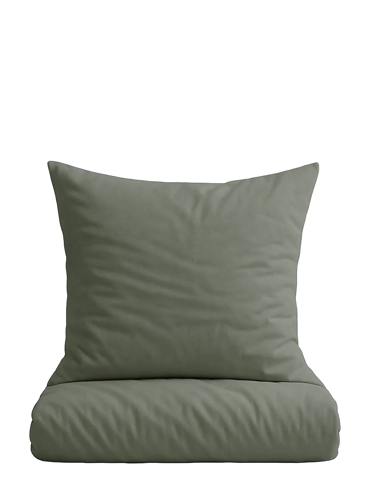 Omhu Organic bedding set - Percale - Bettwäsche-Set - OLIVEN / khaki/green