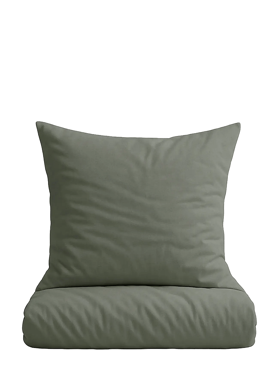 Omhu - Organic bedding set - Percale - bettwäsche-set - oliven - 1