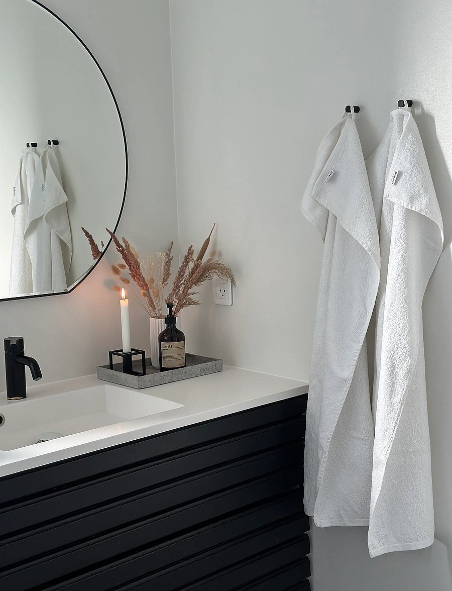 Omhu - Organic towel - Terry/velour - hvid - 4
