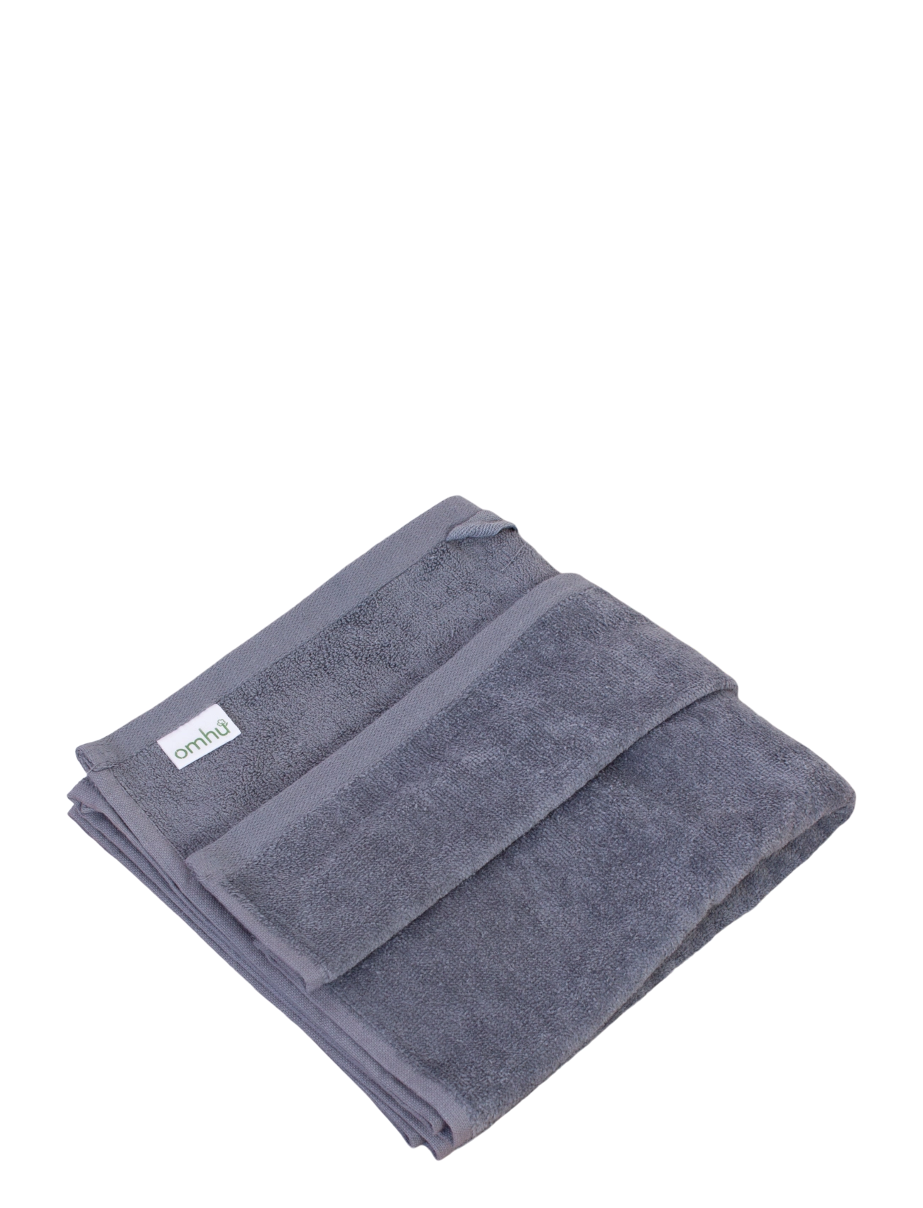 Omhu Organic towel - Terry/velour - Handtücher - LYS GRÅ / grey