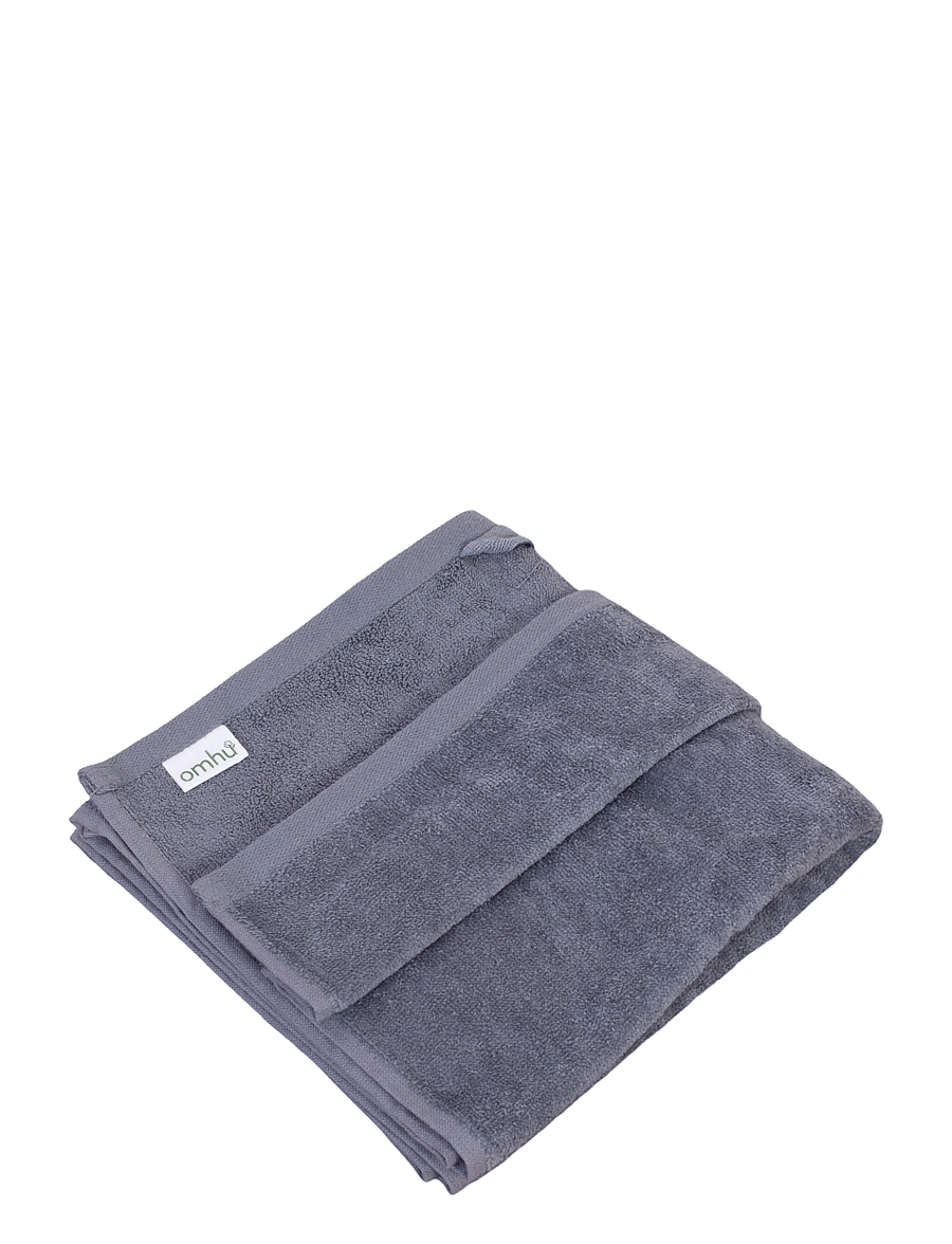 Omhu - Organic towel - Terry/velour - lys grÅ - 1