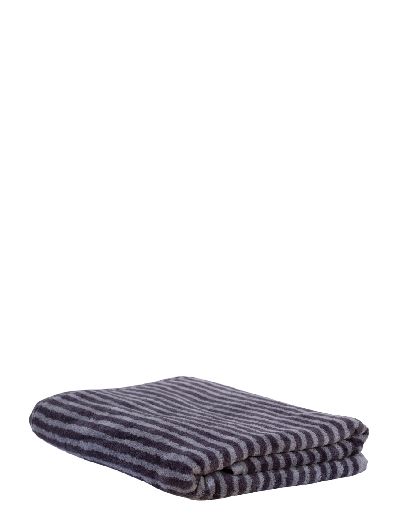 Omhu - Organic striped towel - Terry/velour - grÅ strib - 2