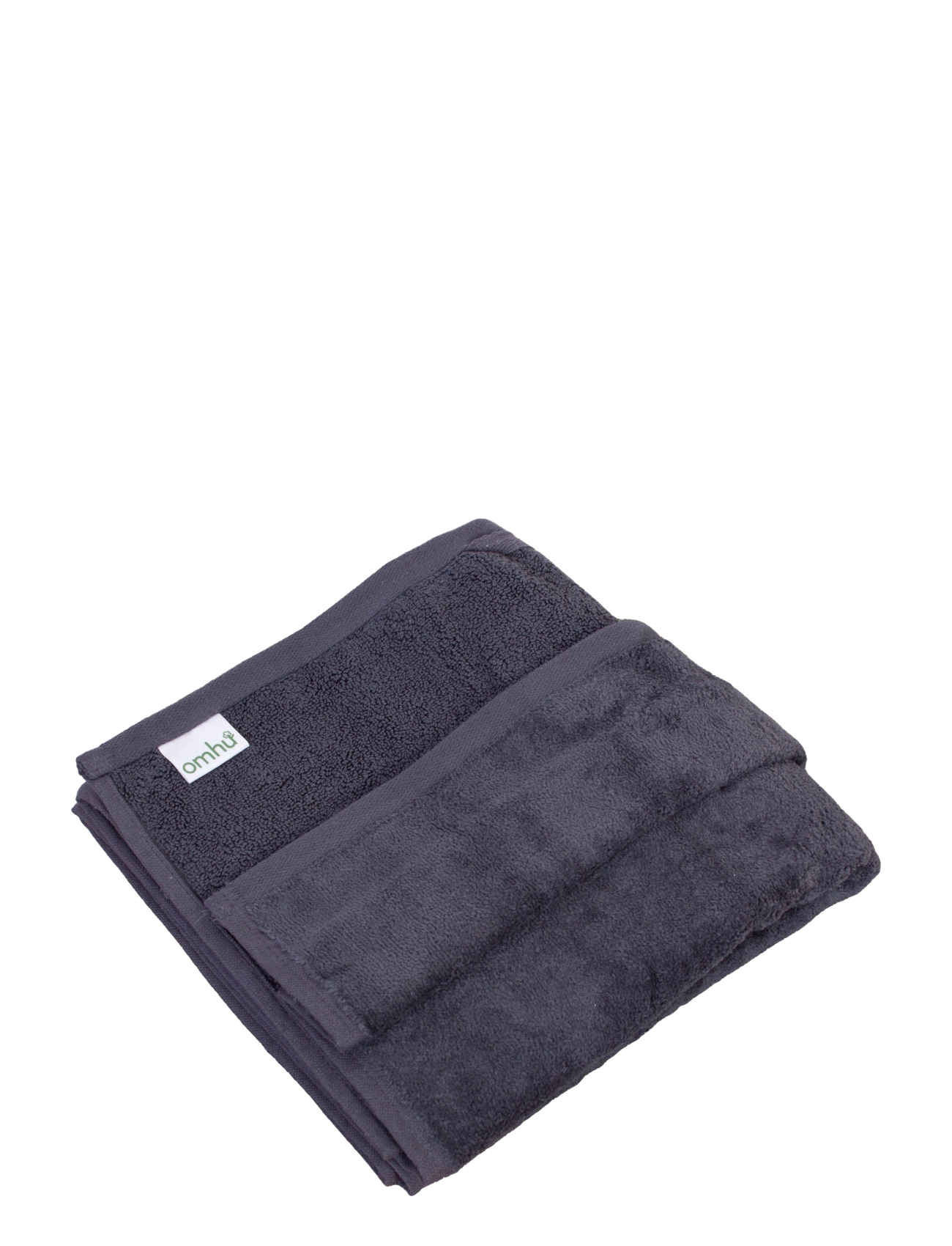 Omhu Organic towel - Terry/velour - Handtücher - MØRKE GRÅ / grey