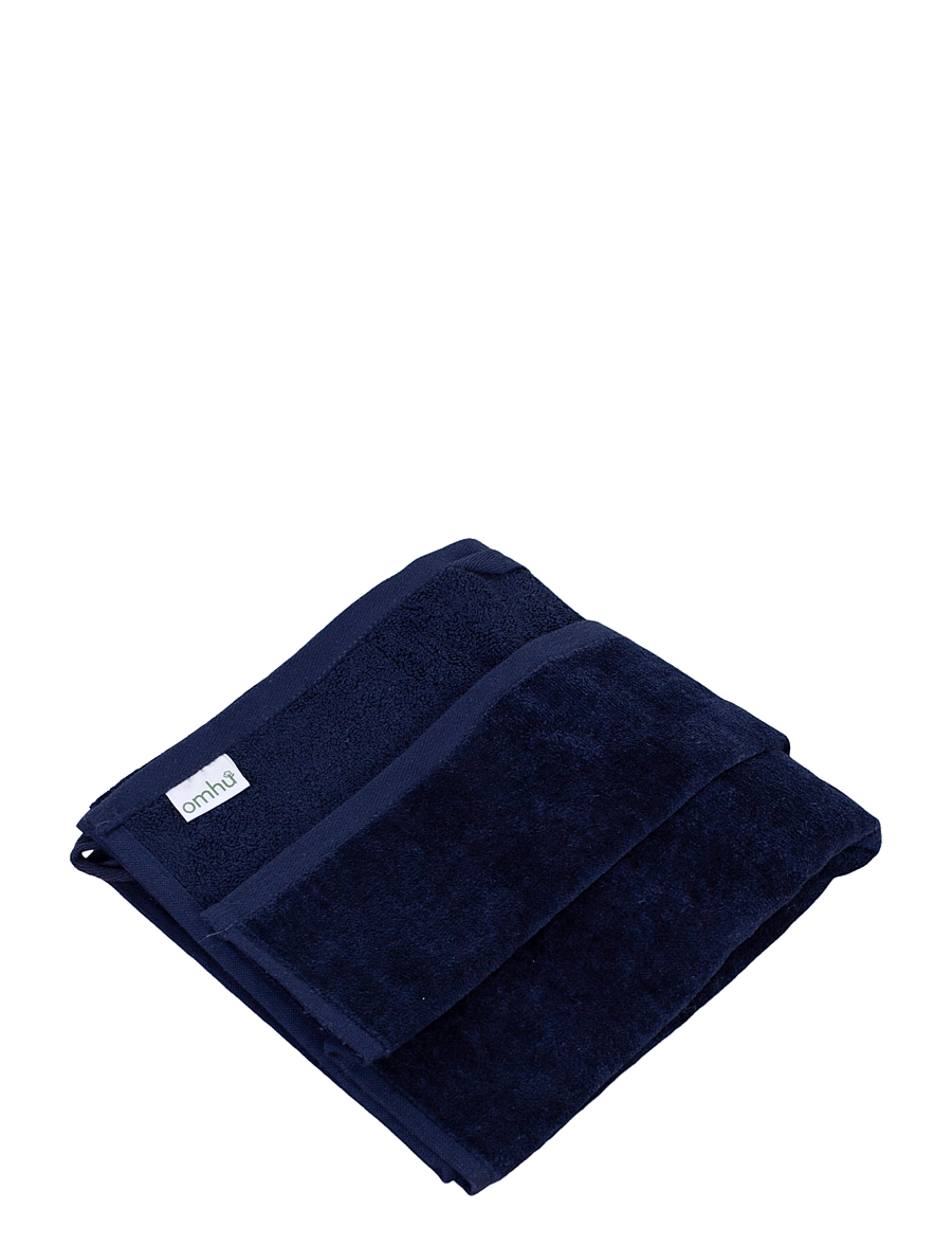 Omhu - Organic towel - Terry/velour - navy - 1