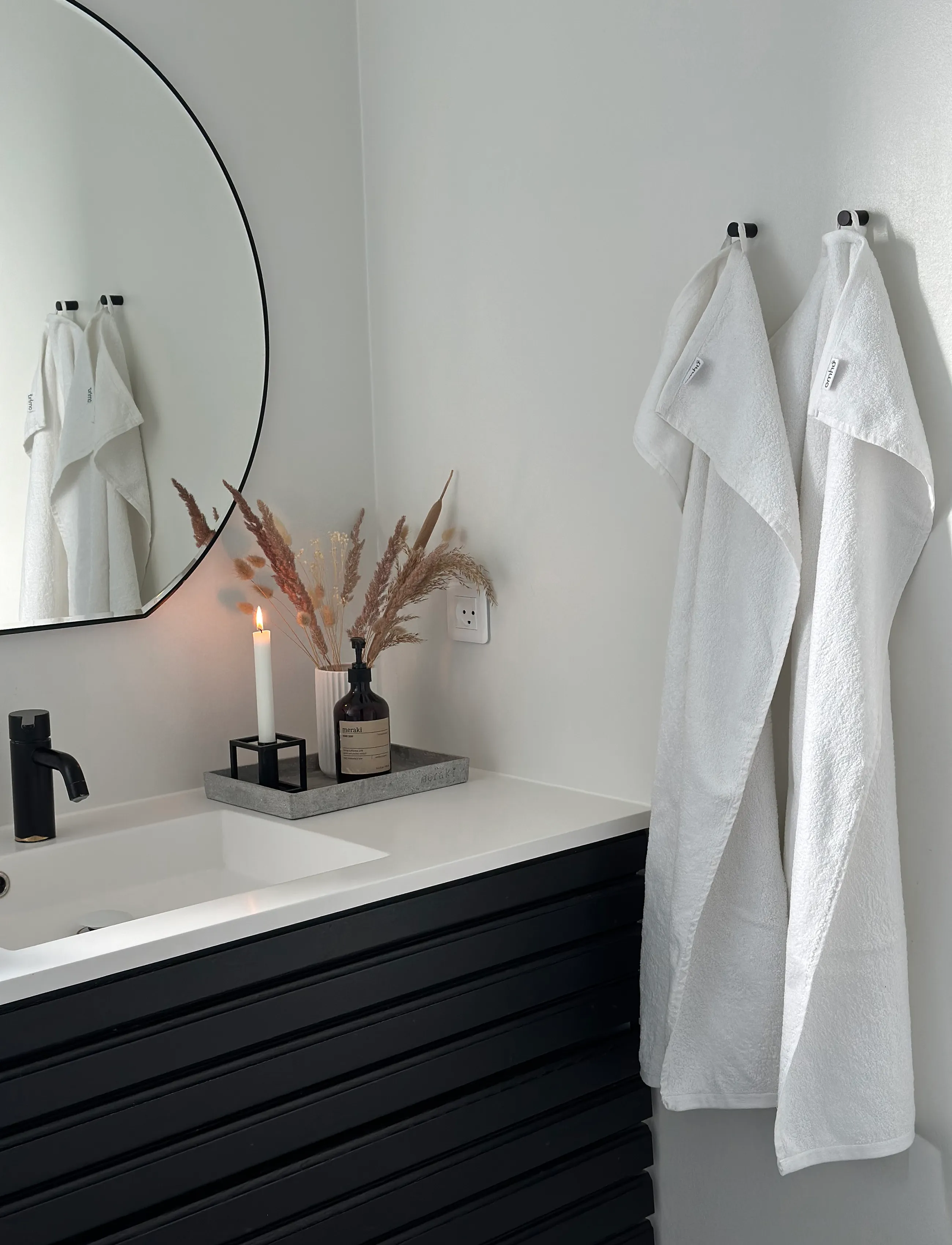 Omhu - Organic towel - Terry/velour - hvid - 4