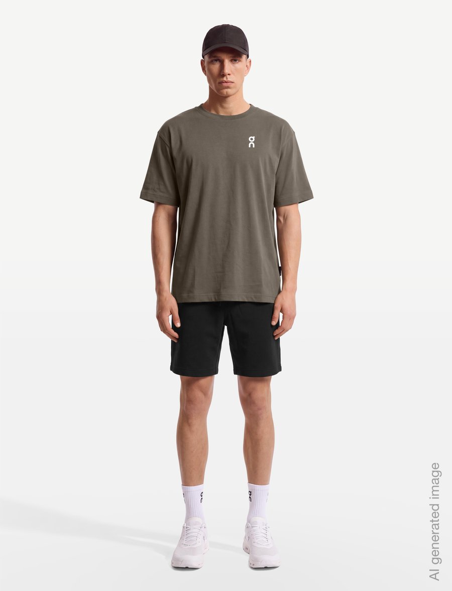 On - Club-T - oberteile & t-shirts - bark - 0