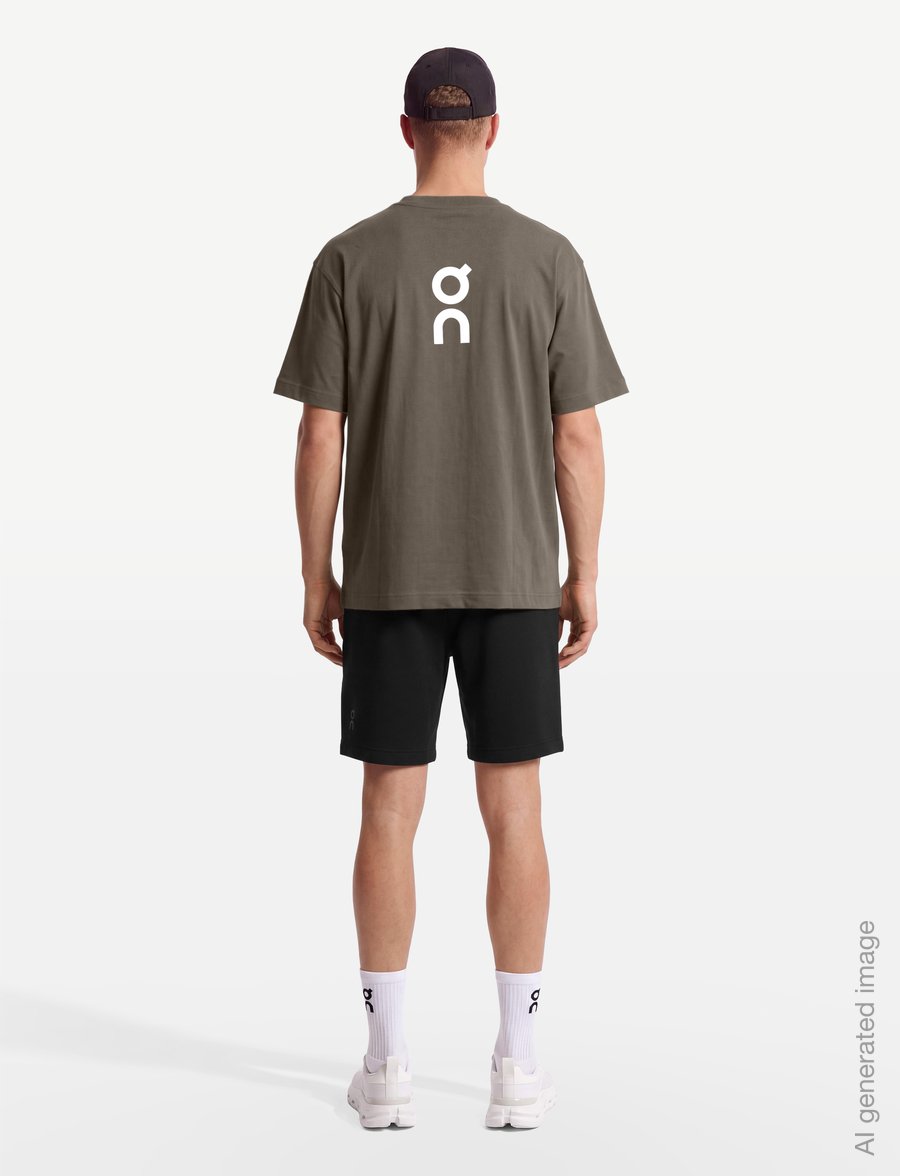On - Club-T - oberteile & t-shirts - bark - 4