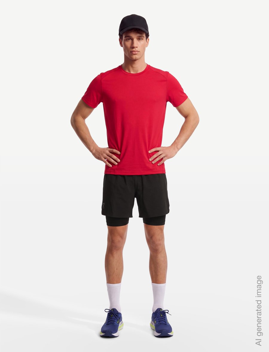 On - Train 2-in-1 Shorts - träningsshorts - black - 0