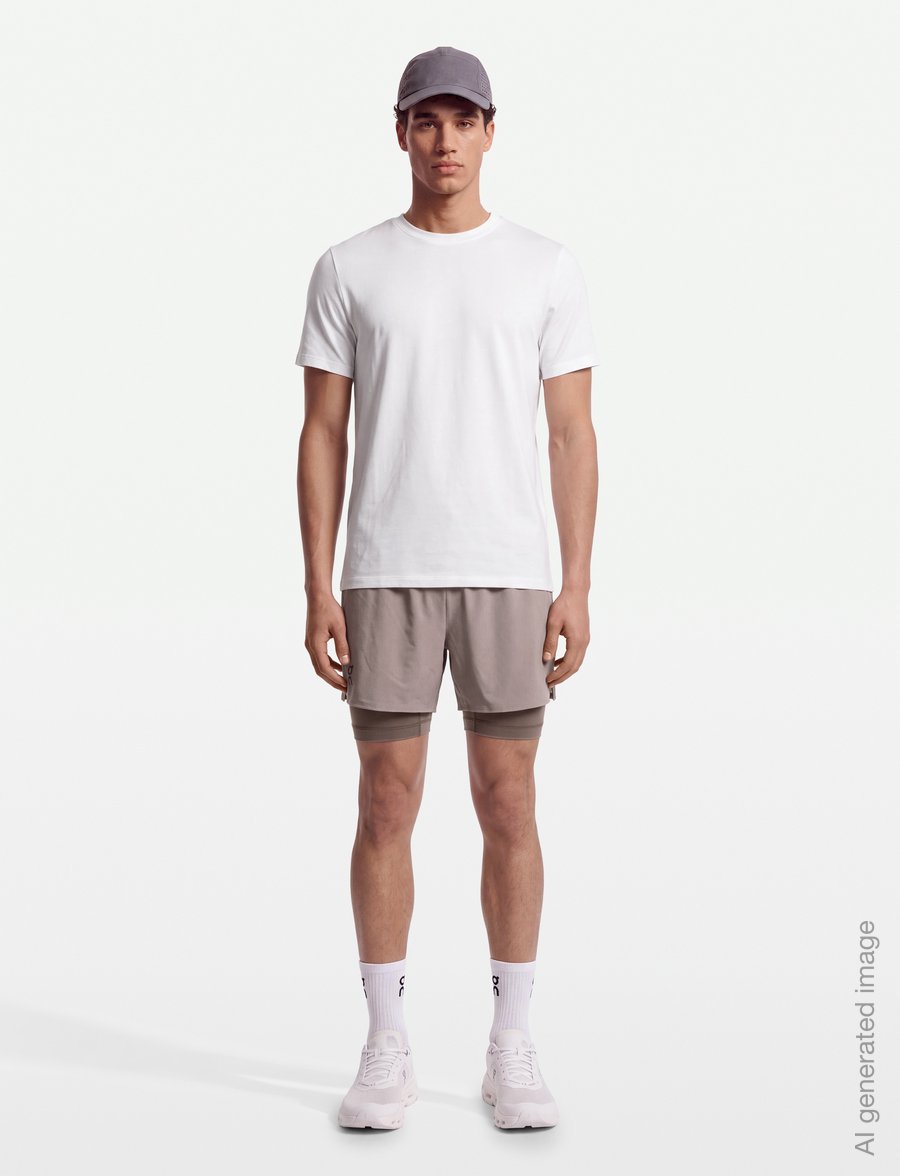 On - Train 2-in-1 Shorts - treniruočių šortai - clay - 0