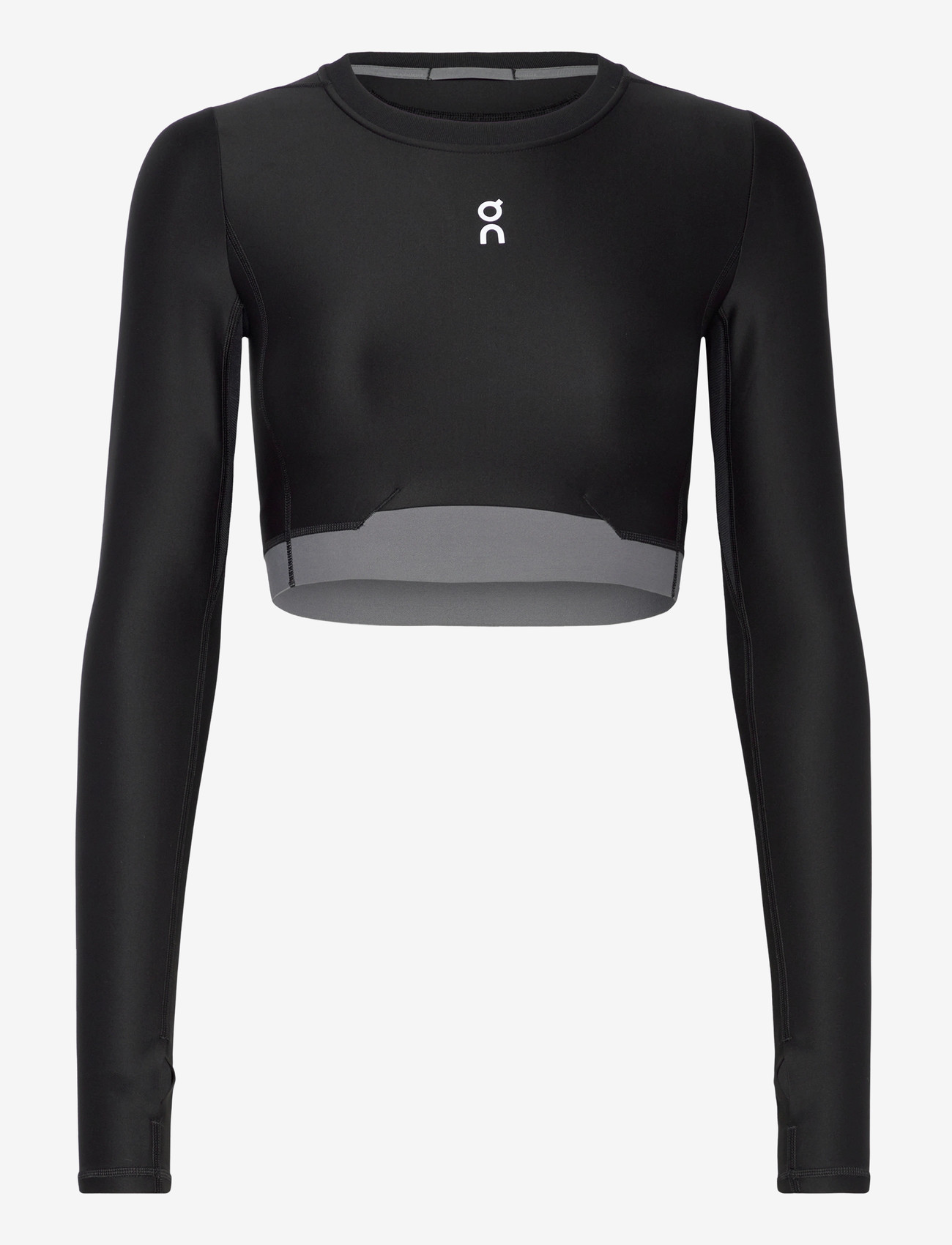 On - Train Long Sleeve Crop - crop tops - black - 0