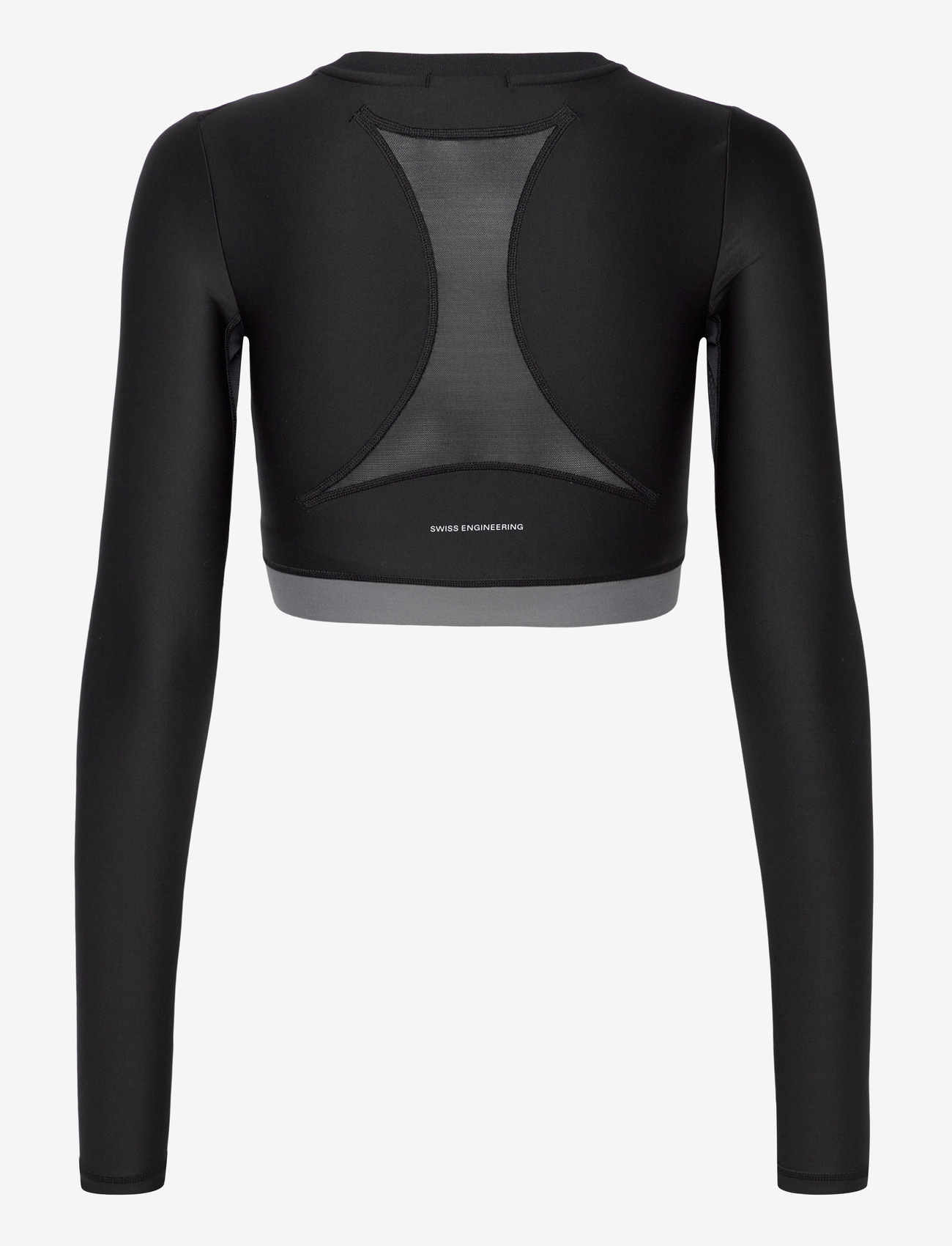 On - Train Long Sleeve Crop - crop tops - black - 1