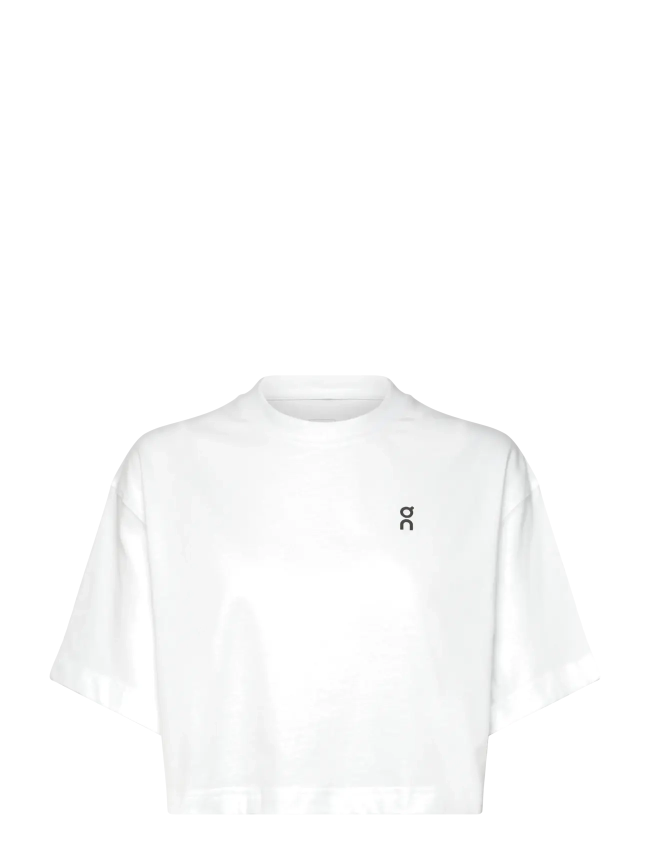 On Club Boxy-T, M, White, Sport Crop Overdele > Sport Short-sleeved Crop Overdele, Dame