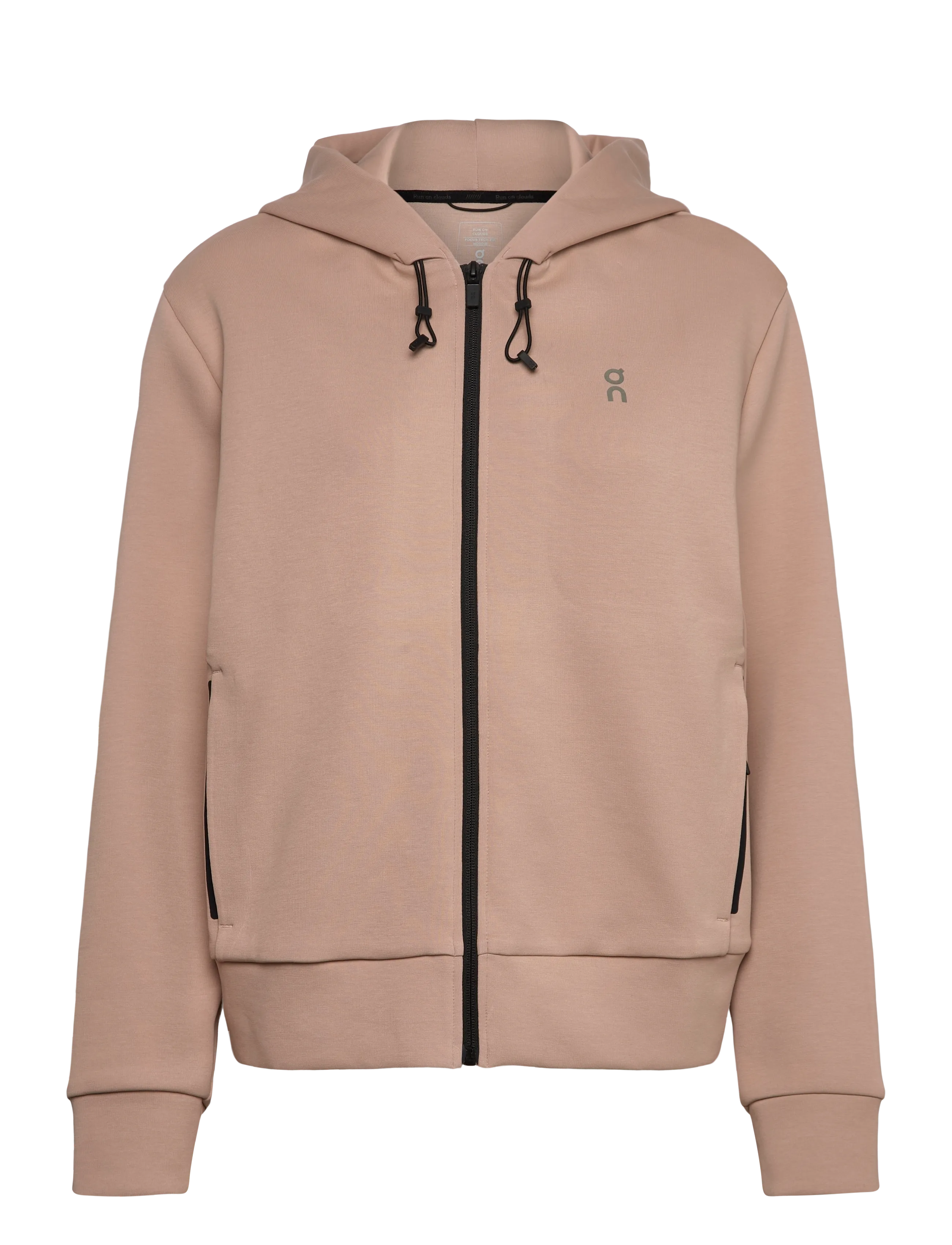 On Focus Tech Zip Hoodie - Sweatshirts - DESERT / beige