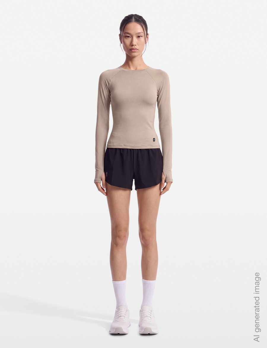On - Studio Long-T - langærmede t-shirts - clay - 0