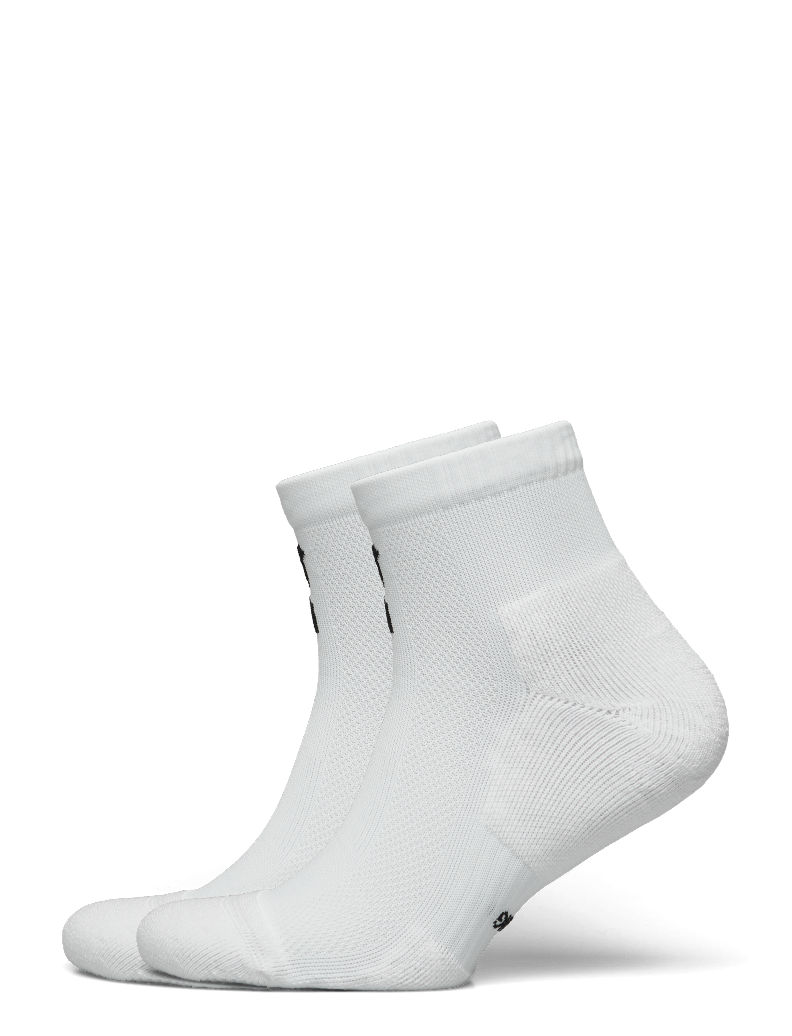 On Core Run Sock Mid 2P, 47-49, White, Sport Clothing > Sport Socks, Dame