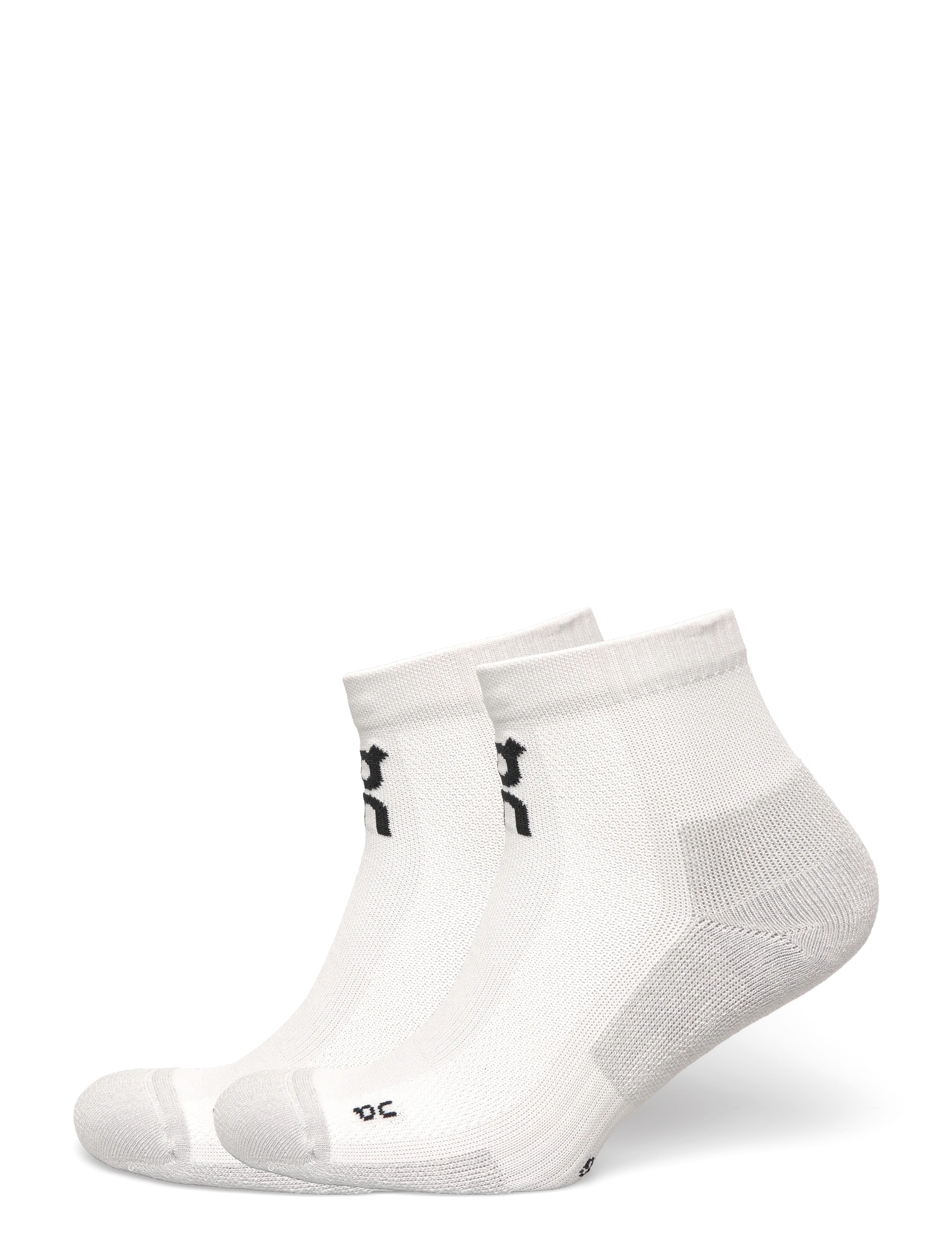 On Core Run Sock Mid 2P - New Arrivals - GLACIER / white