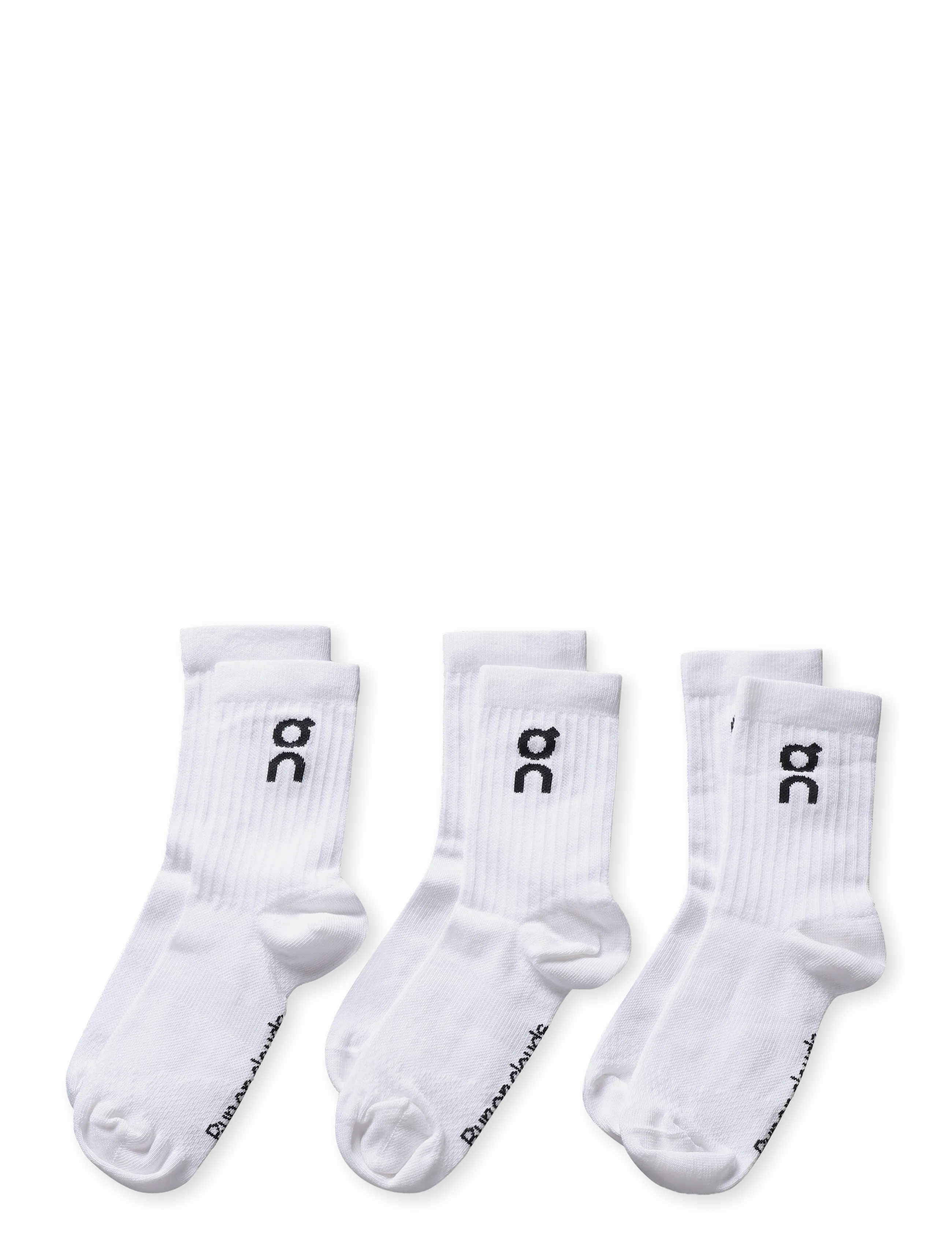 On - Logo Sock High 3P - sport socks - white - 1